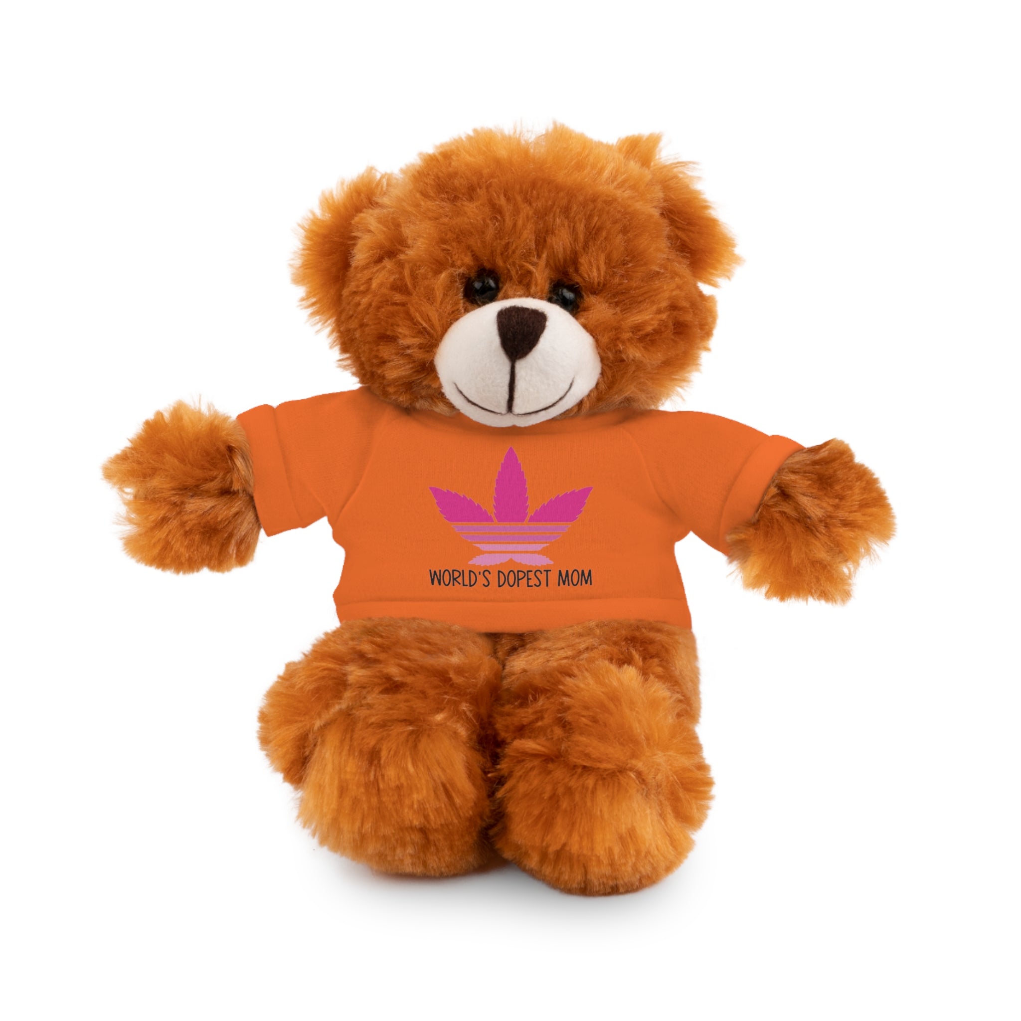 Teddy Bear – "World's Dopest Mom" Adult Plush with Tee for 420 moms