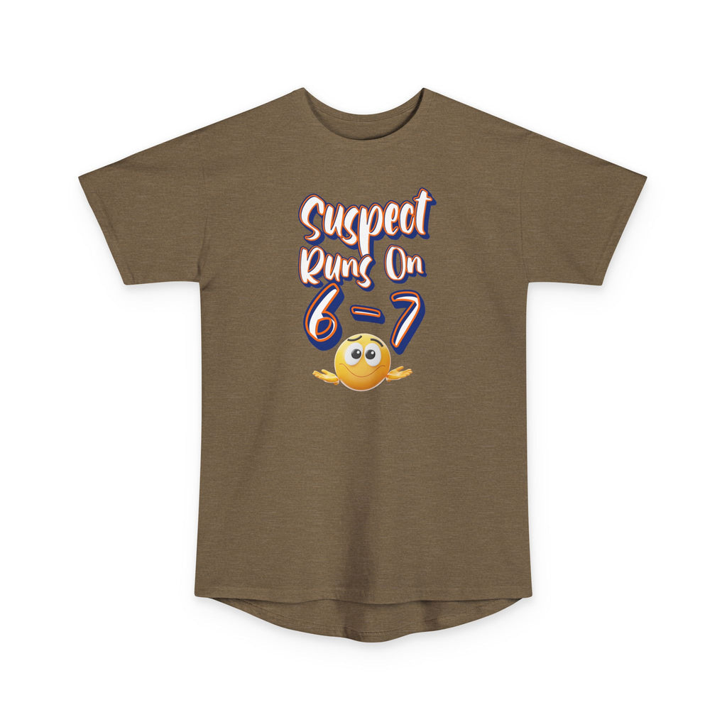 Suspect Runs On...6-7 Meme Style Graphic Tee