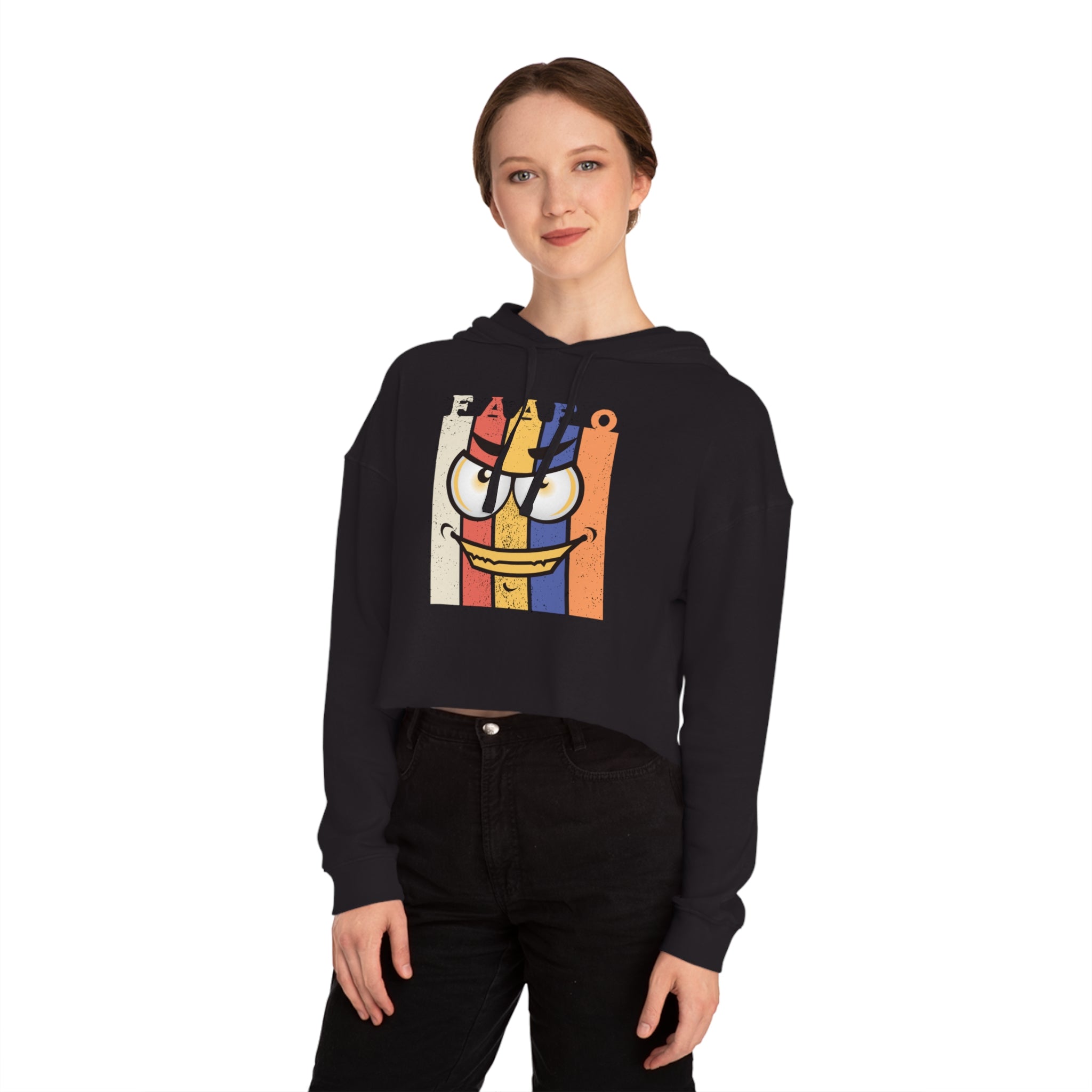 FAAFO Big Stripes Women's Cropped Hoodie