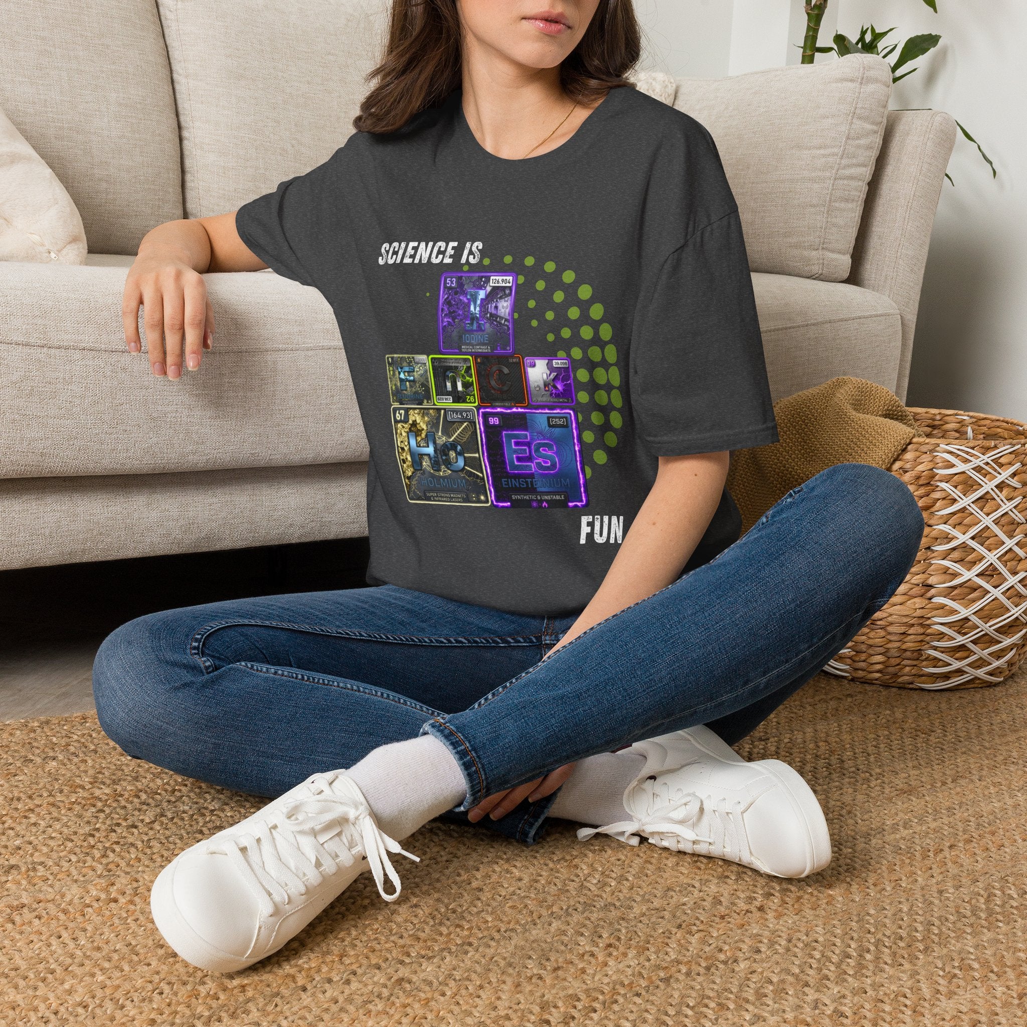 Science Is Fun T-Shirt — Playful Periodic Table Graphic Tee for STEM Lovers