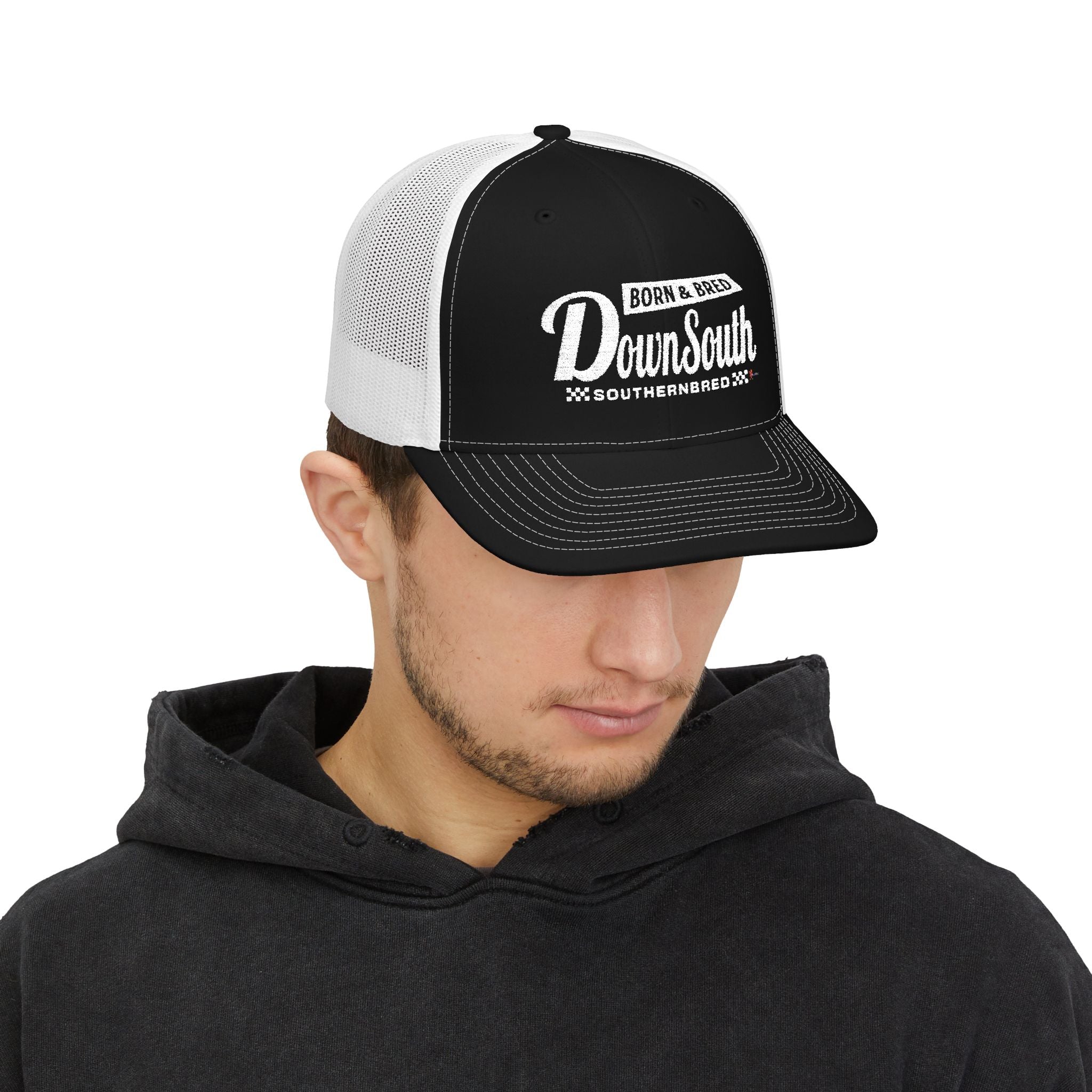 Born & Bred Down South SouthernBred Embroidered Trucker Cap
