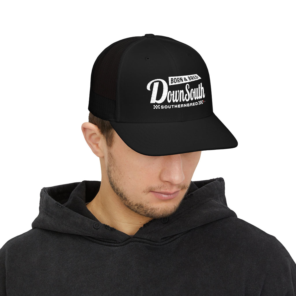 Born & Bred Down South SouthernBred Embroidered Trucker Cap