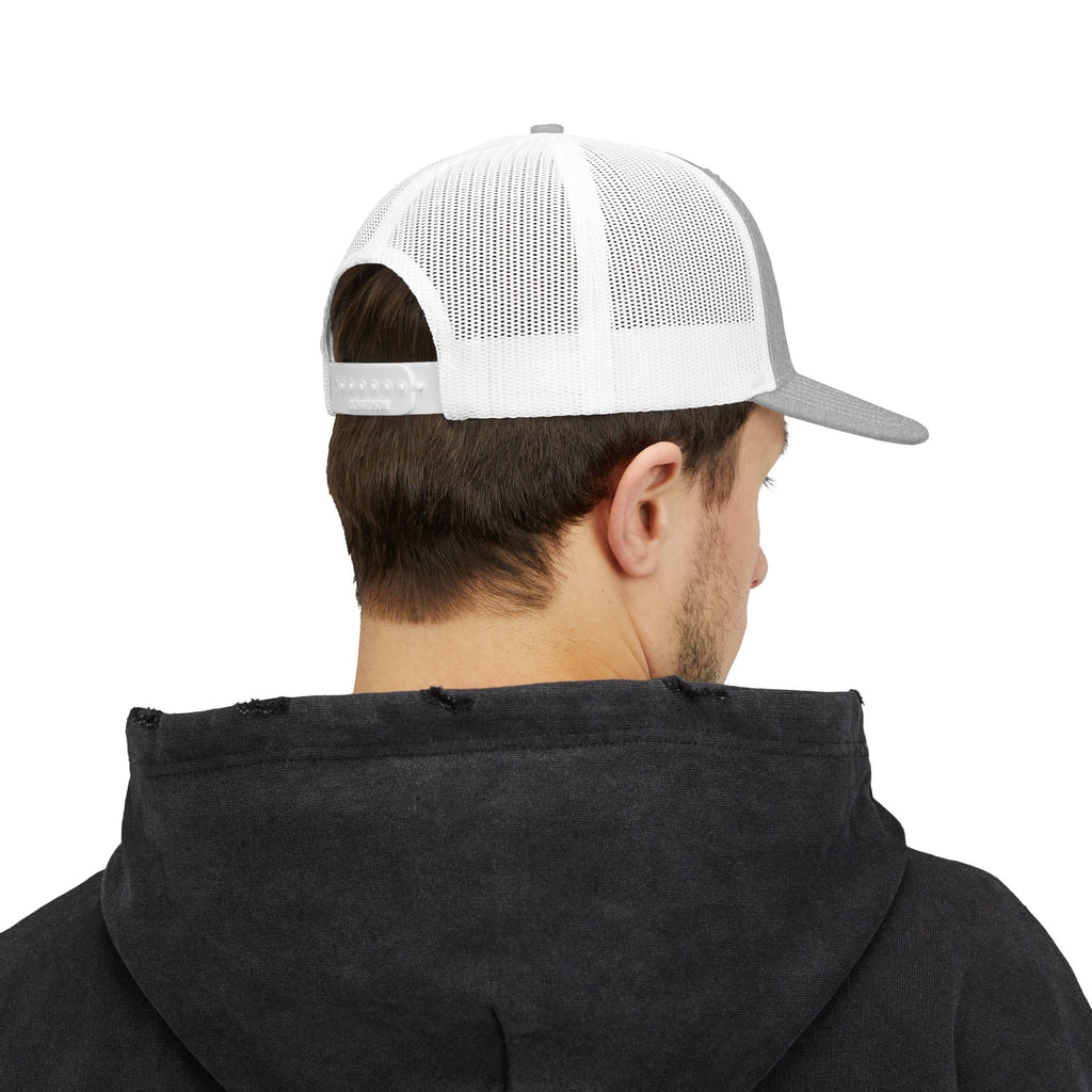 Southernbred God, Grit, & Gumption Embroidered Trucker Snapback Mesh Cap