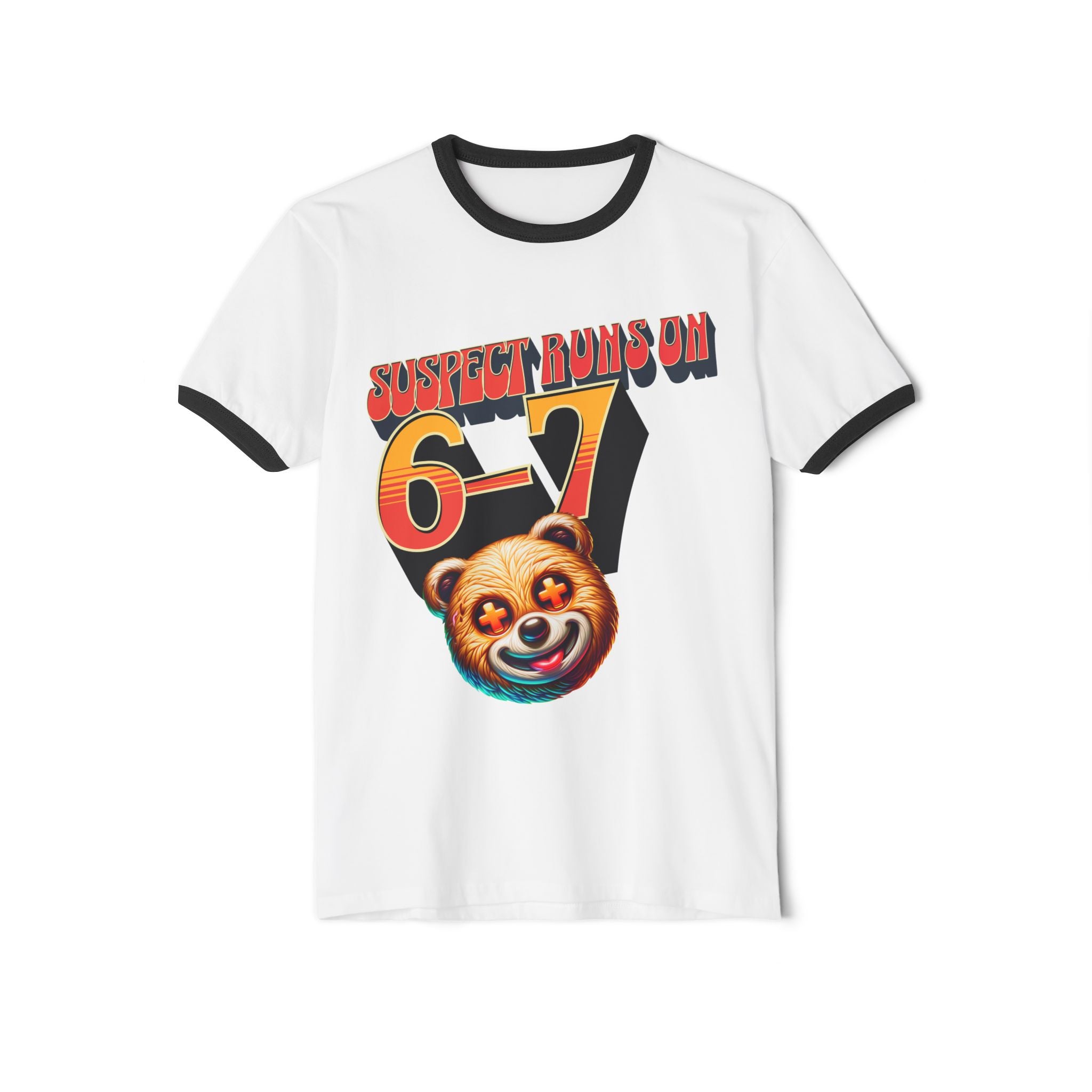 Suspect Runs On 6-7 Beary Ringer T-Shirt