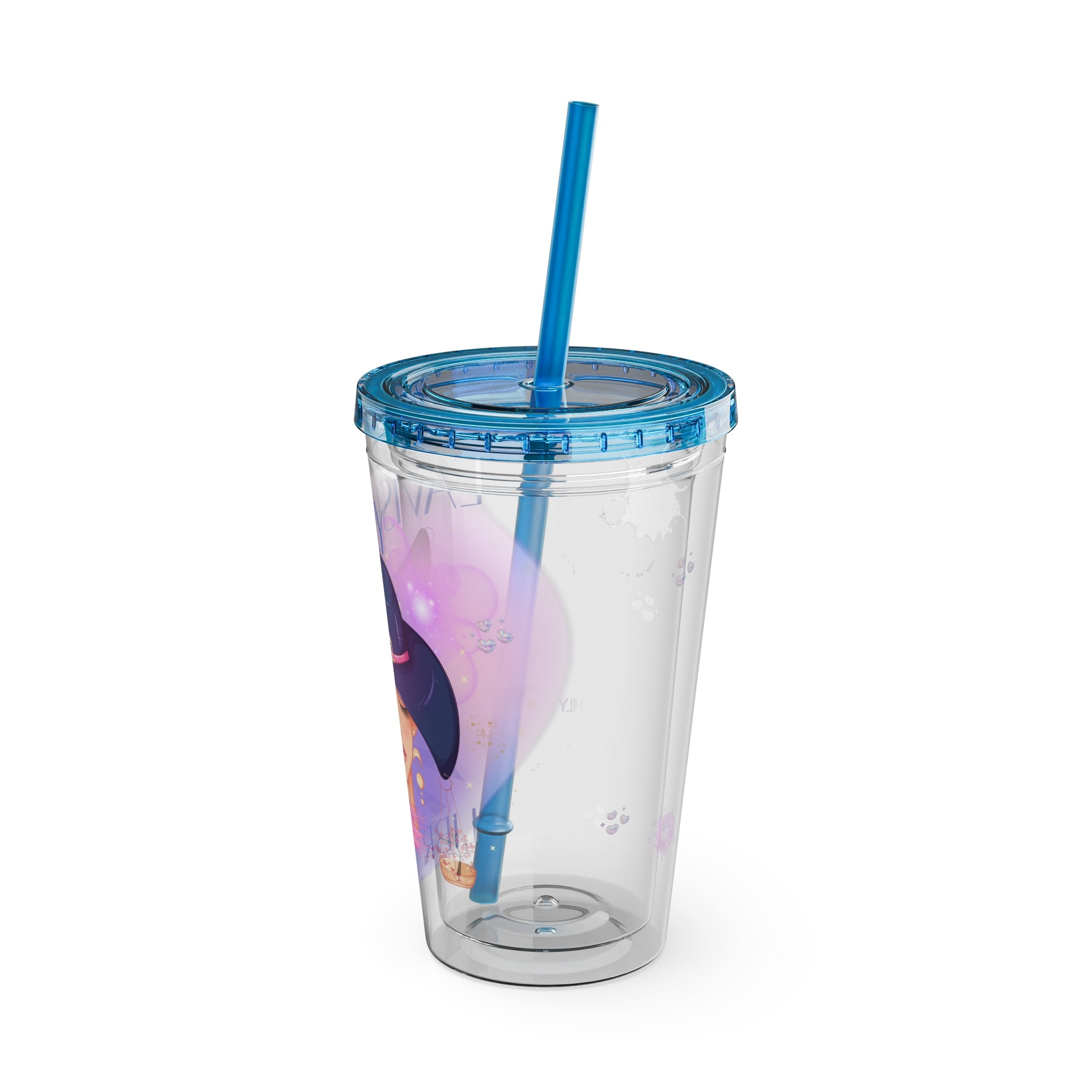 Lavishly Libra Zodiac Sunsplash 16oz Tumbler with Straw