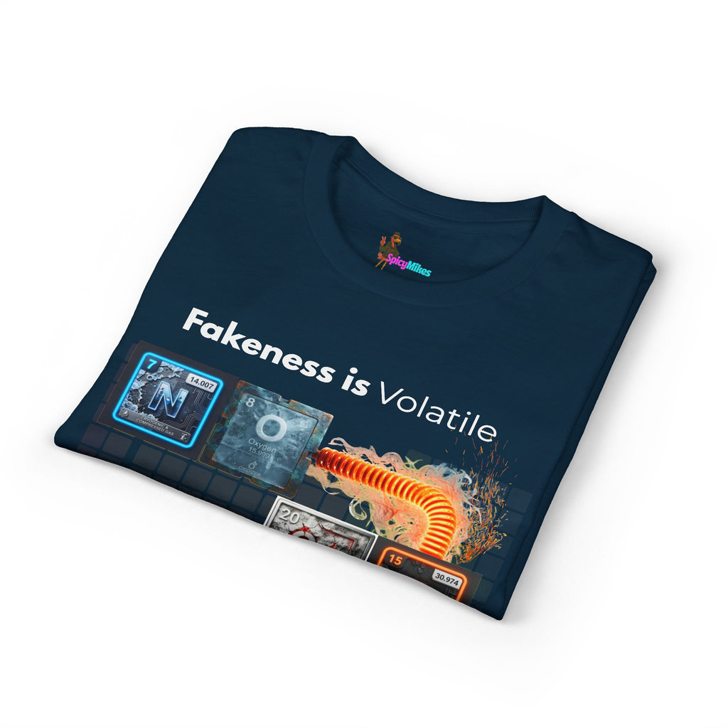 Elemental Nature Graphic T-Shirt — "Fakeness is Volatile to My Elemental Nature"