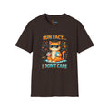 Fun Fact I Don't Care Cat T-Shirt Graphic Tee