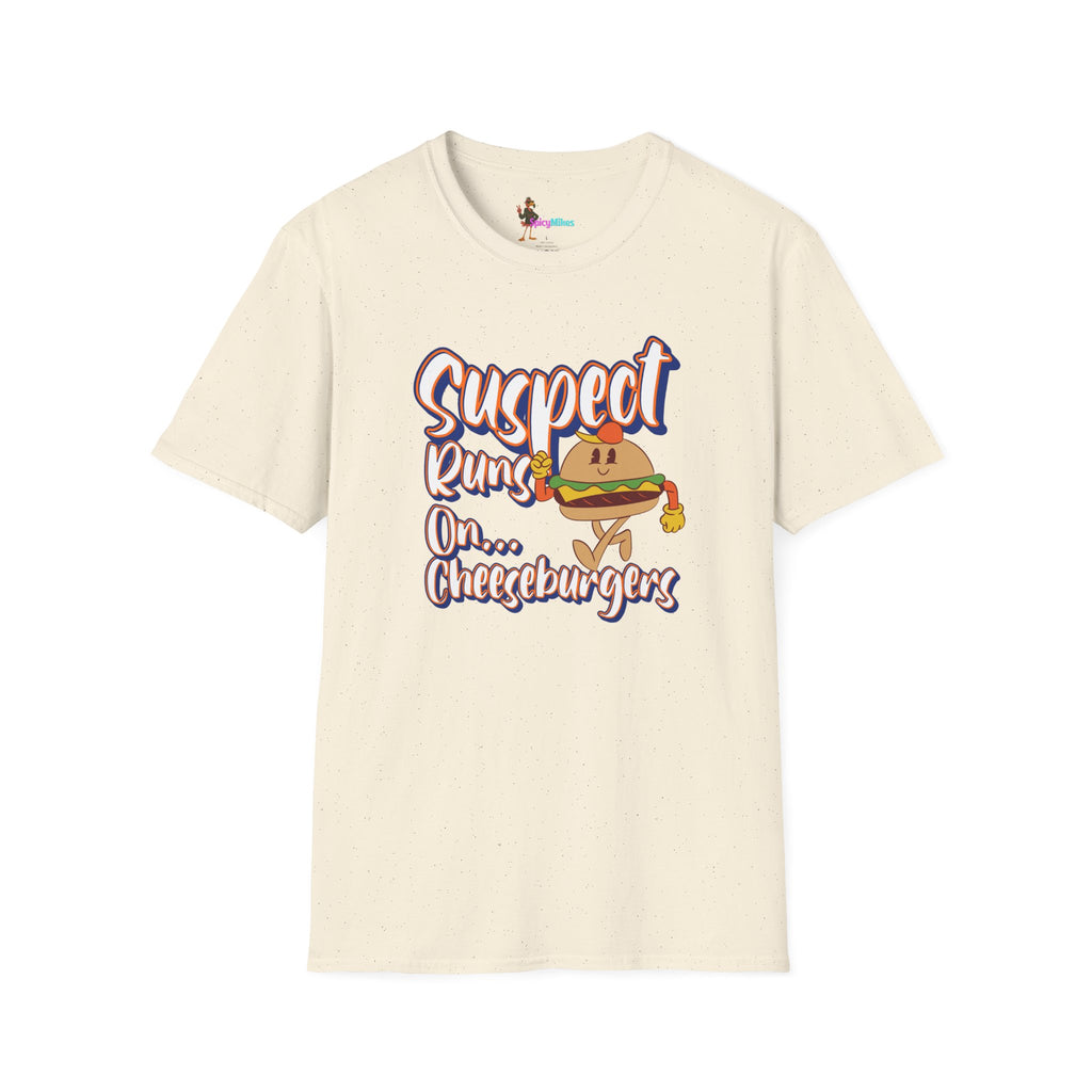 Suspect Runs On...Cheeseburgers Graphic Tee
