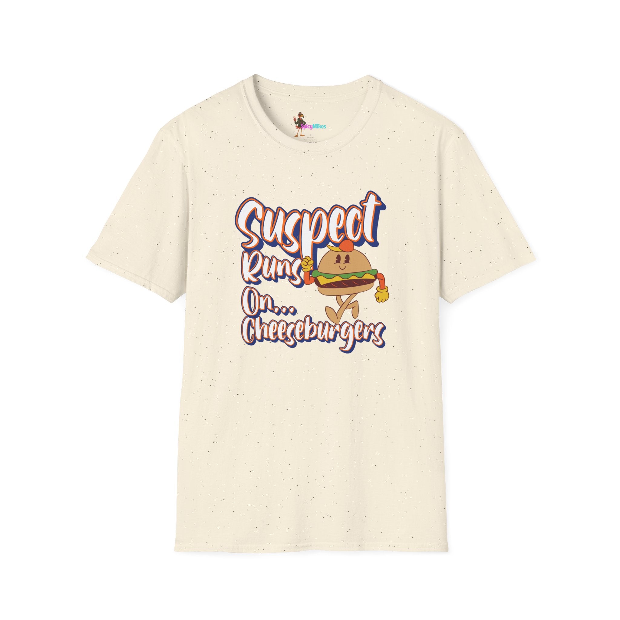 Suspect Runs On...Cheeseburgers Graphic Tee