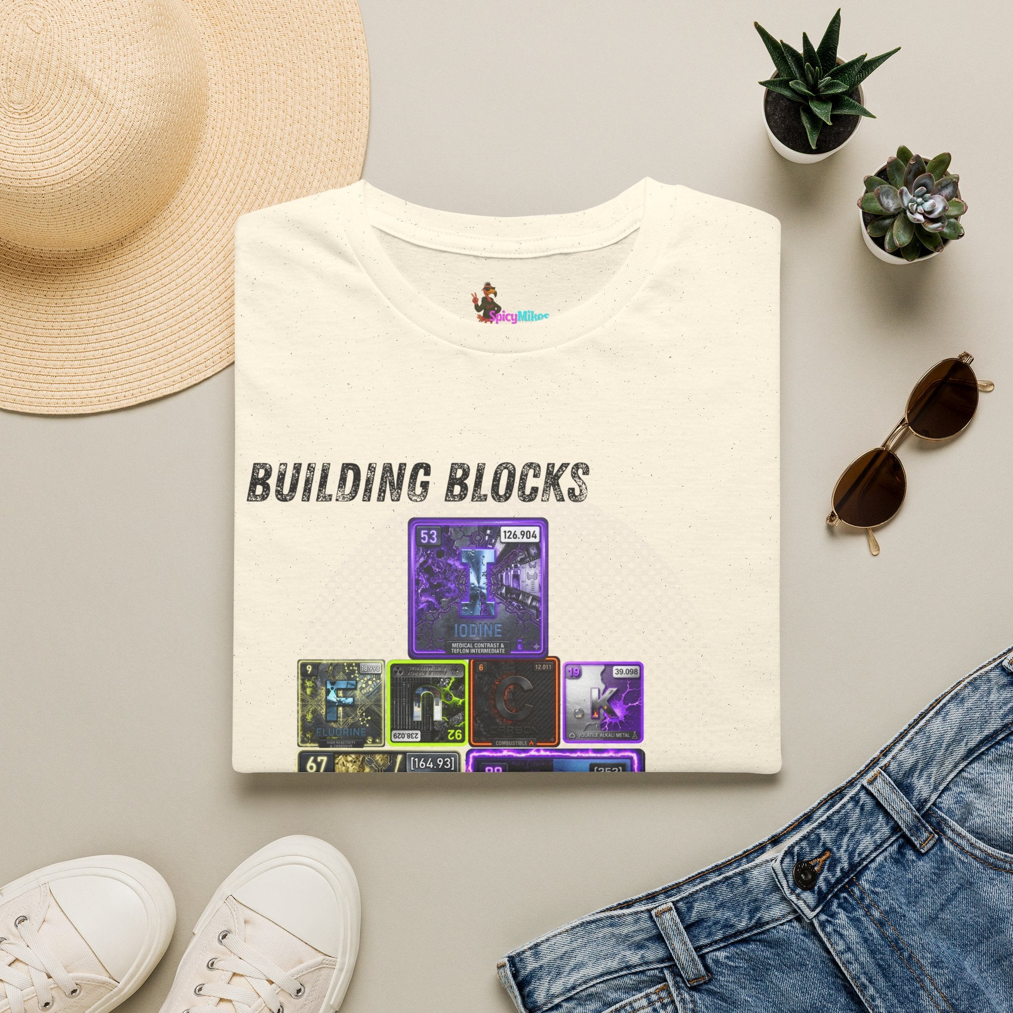 Building Blocks of Life T-Shirt — Science Element Periodic Table Graphic Tee