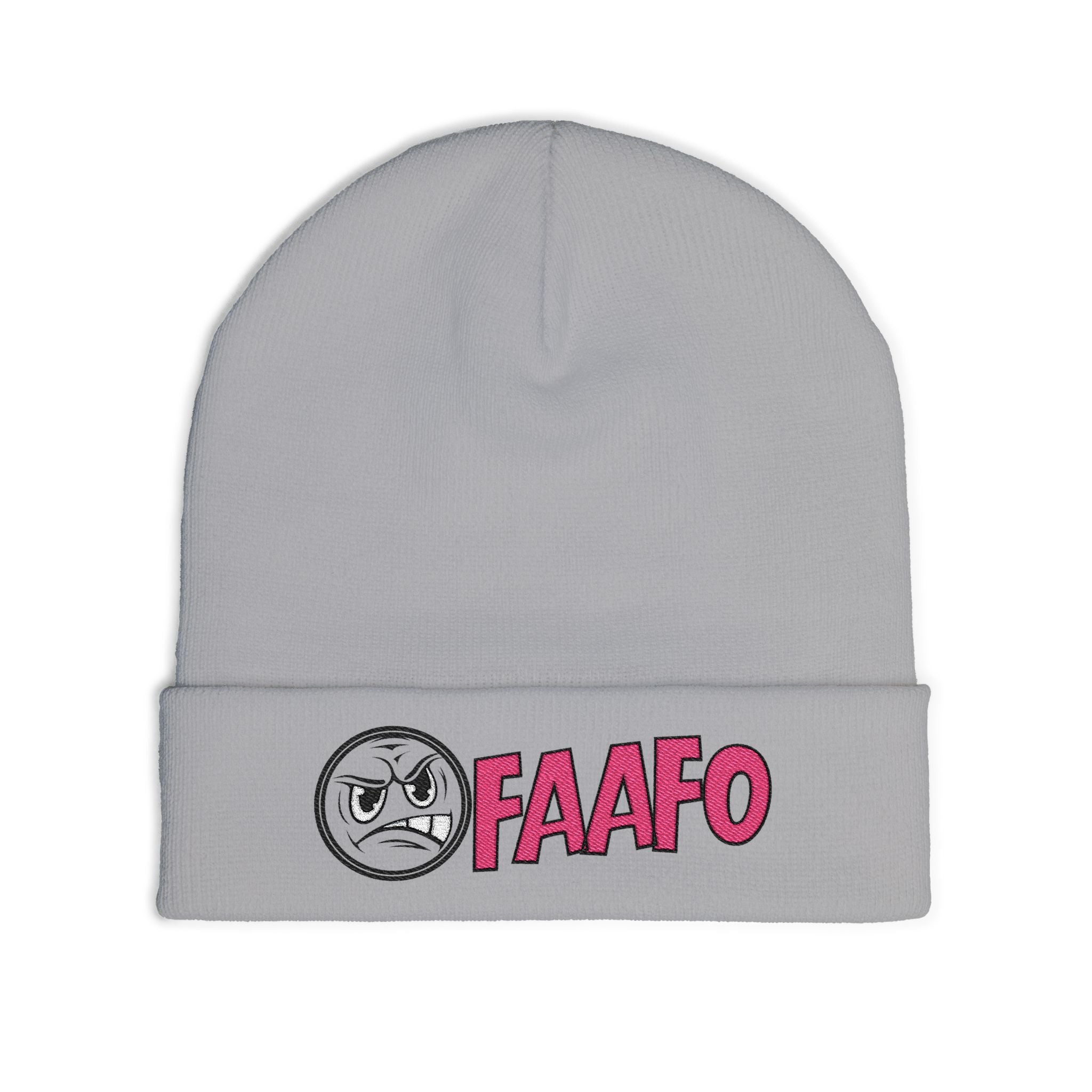 The Right One: FAAF0 Embroidered Knit Beanie - Stylish Winter Accessory