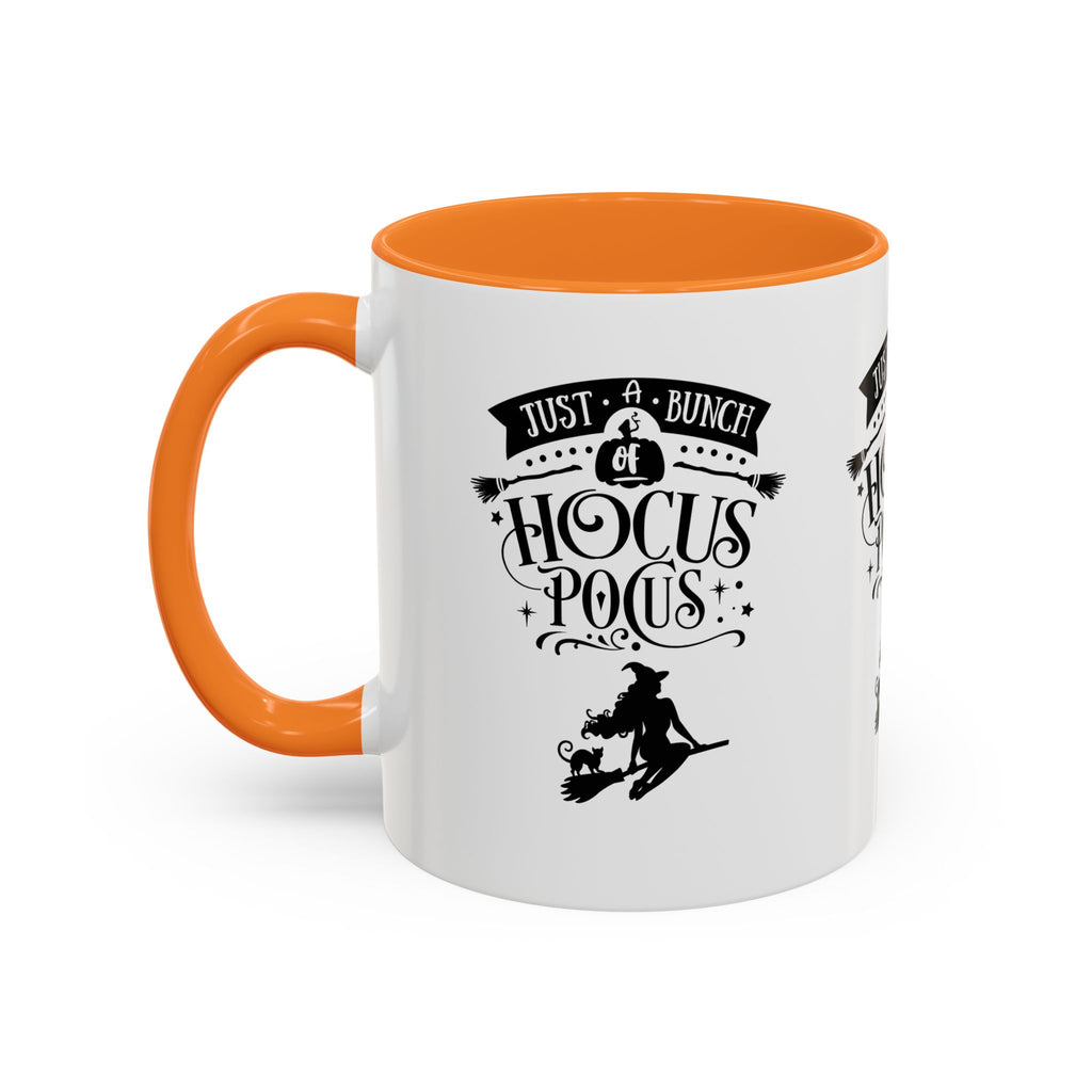 Halloween Just A Bunch Of Hocus Pocus Colored Rimmed Mug