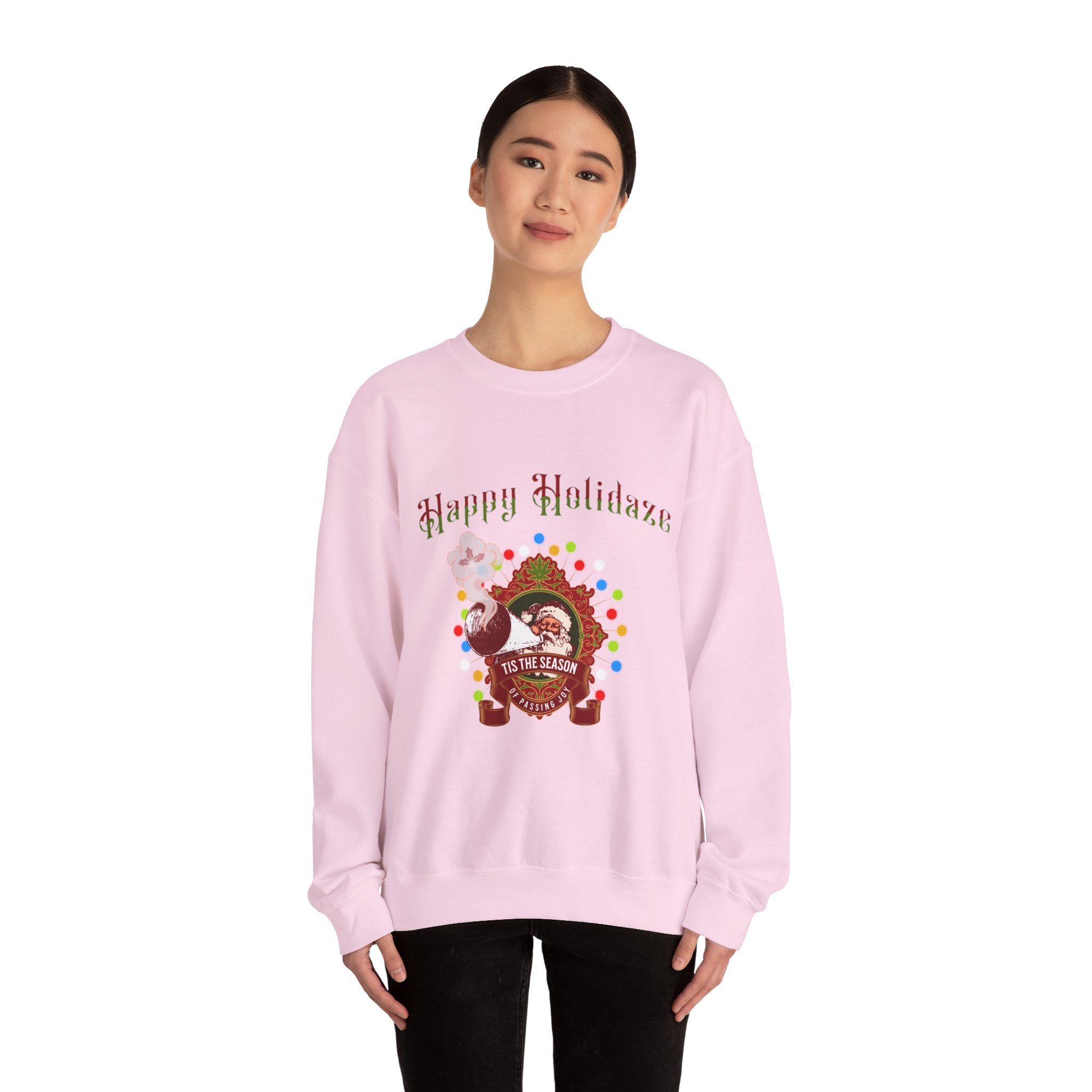 "Happy Holidaze" Retro Christmas Sweatshirt