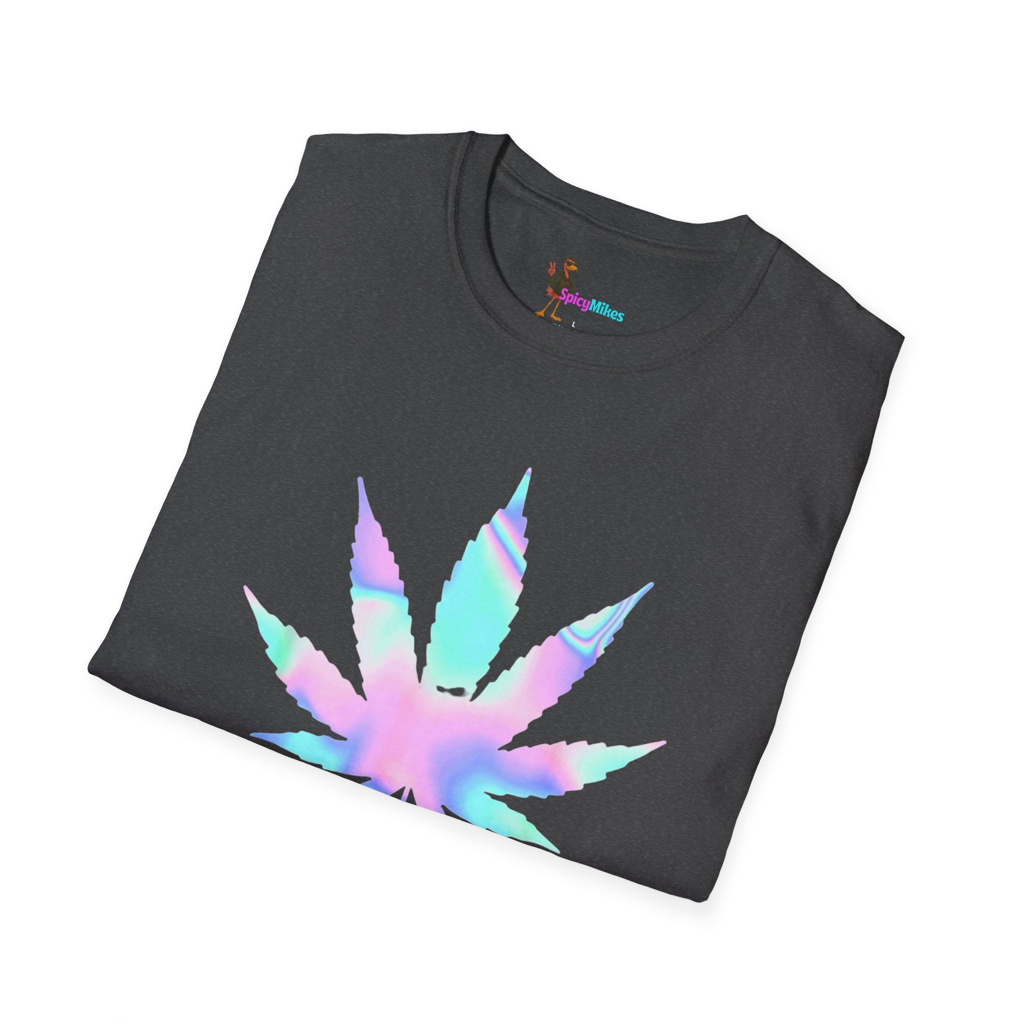 High Maintenance Pastel Tie-Dye Cannabis Leaf Tee