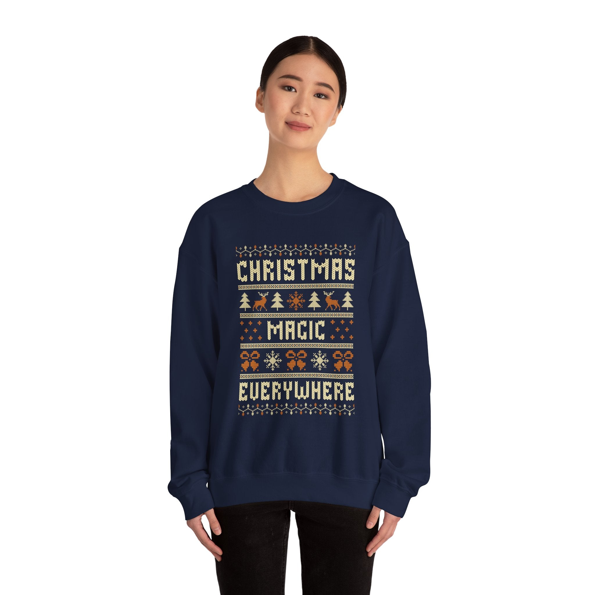 Christmas Magic Everywhere Ugly Sweatshirt