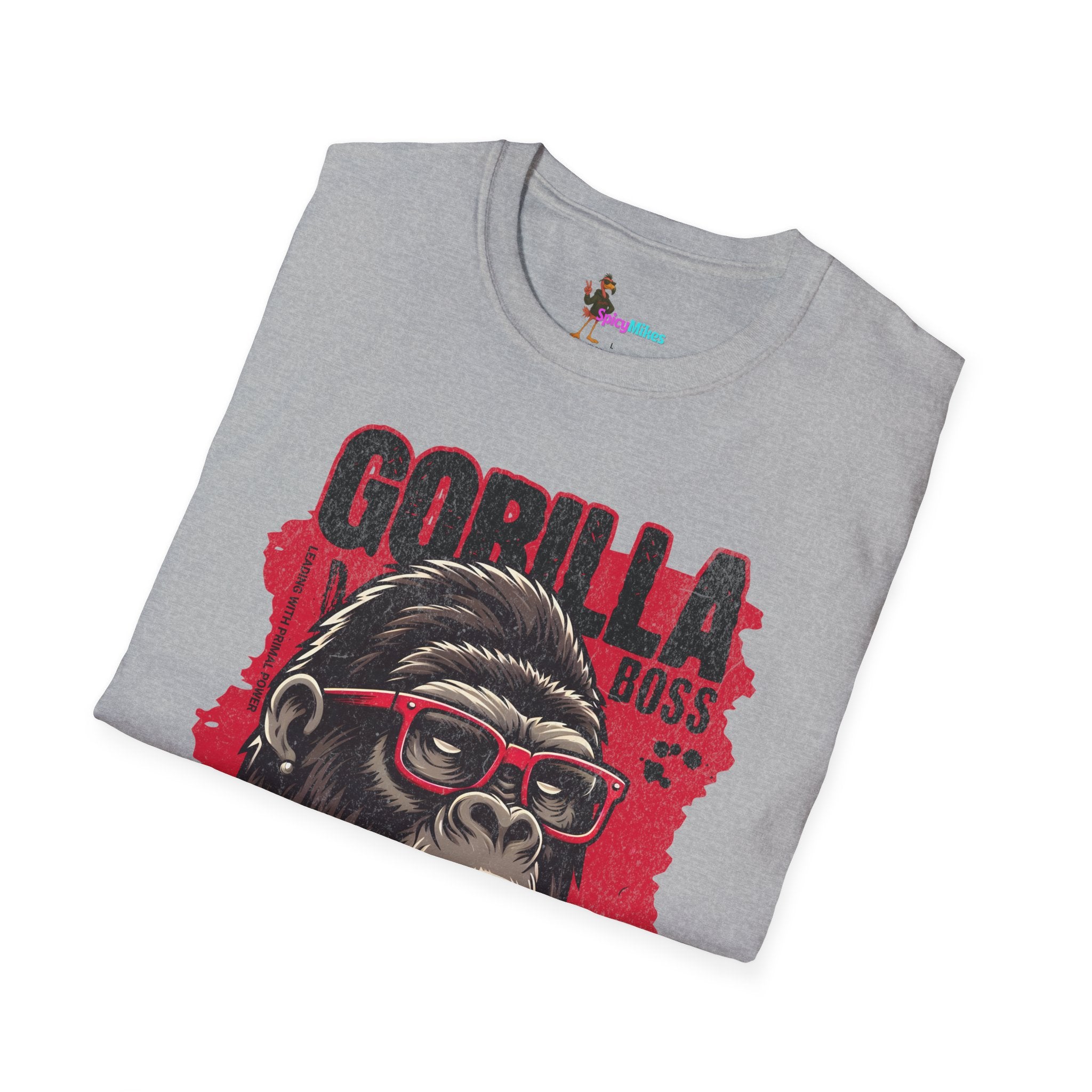 Gorilla Boss Style T-Shirt — Retro Ape with Sunglasses & Cigar Graphic