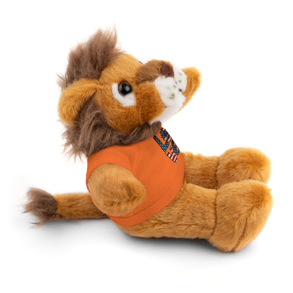 Patriotic 'LOVE' Plush Bear with Tee — Cute Stuffed Animal Gift