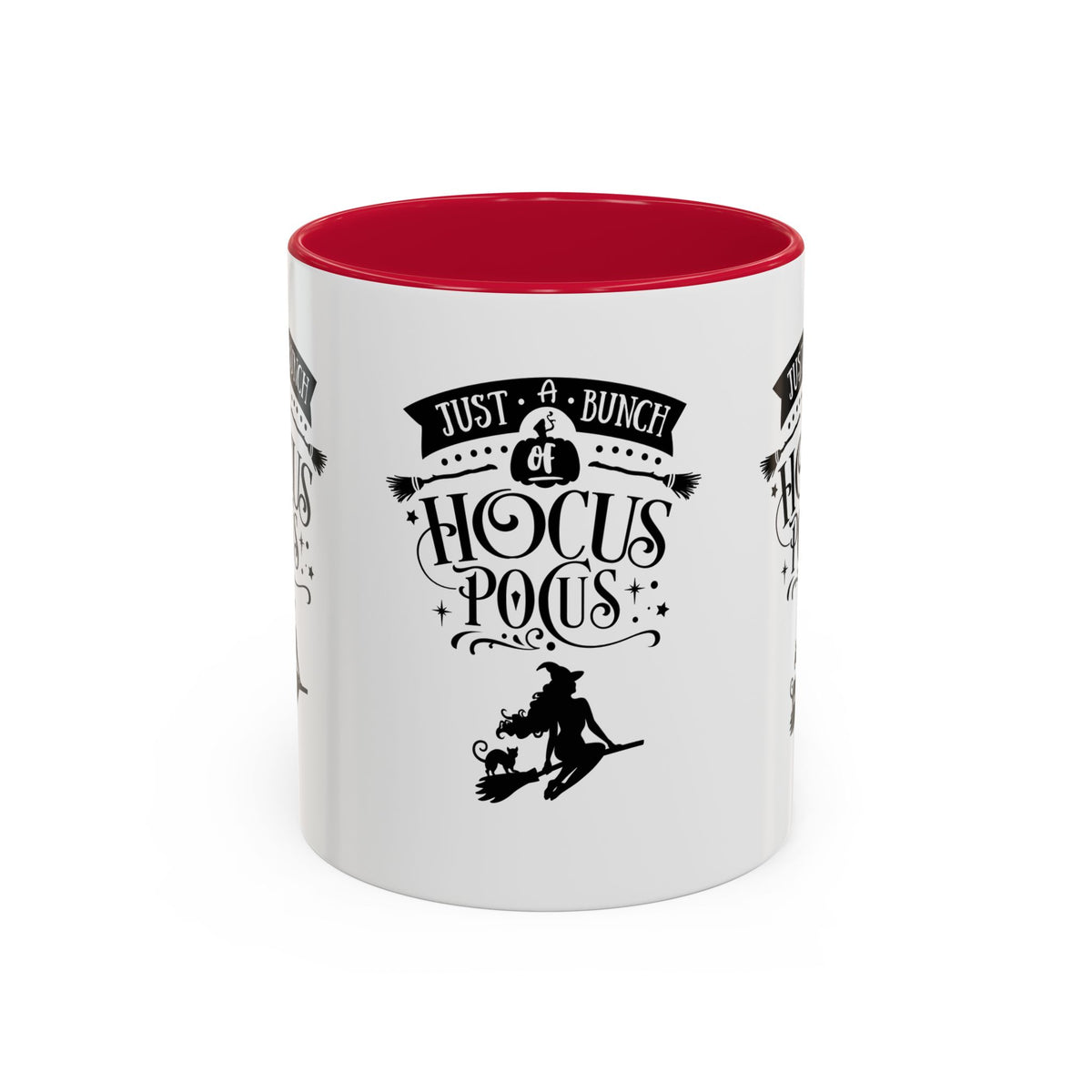 Halloween Just A Bunch Of Hocus Pocus Colored Rimmed Mug