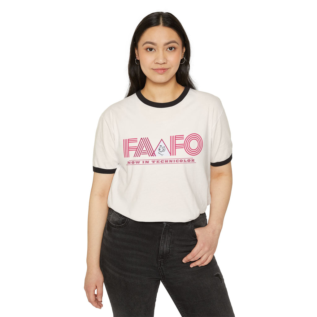 FAAFO 'Now in Technicolor' UnderLined Ringer T-Shirt
