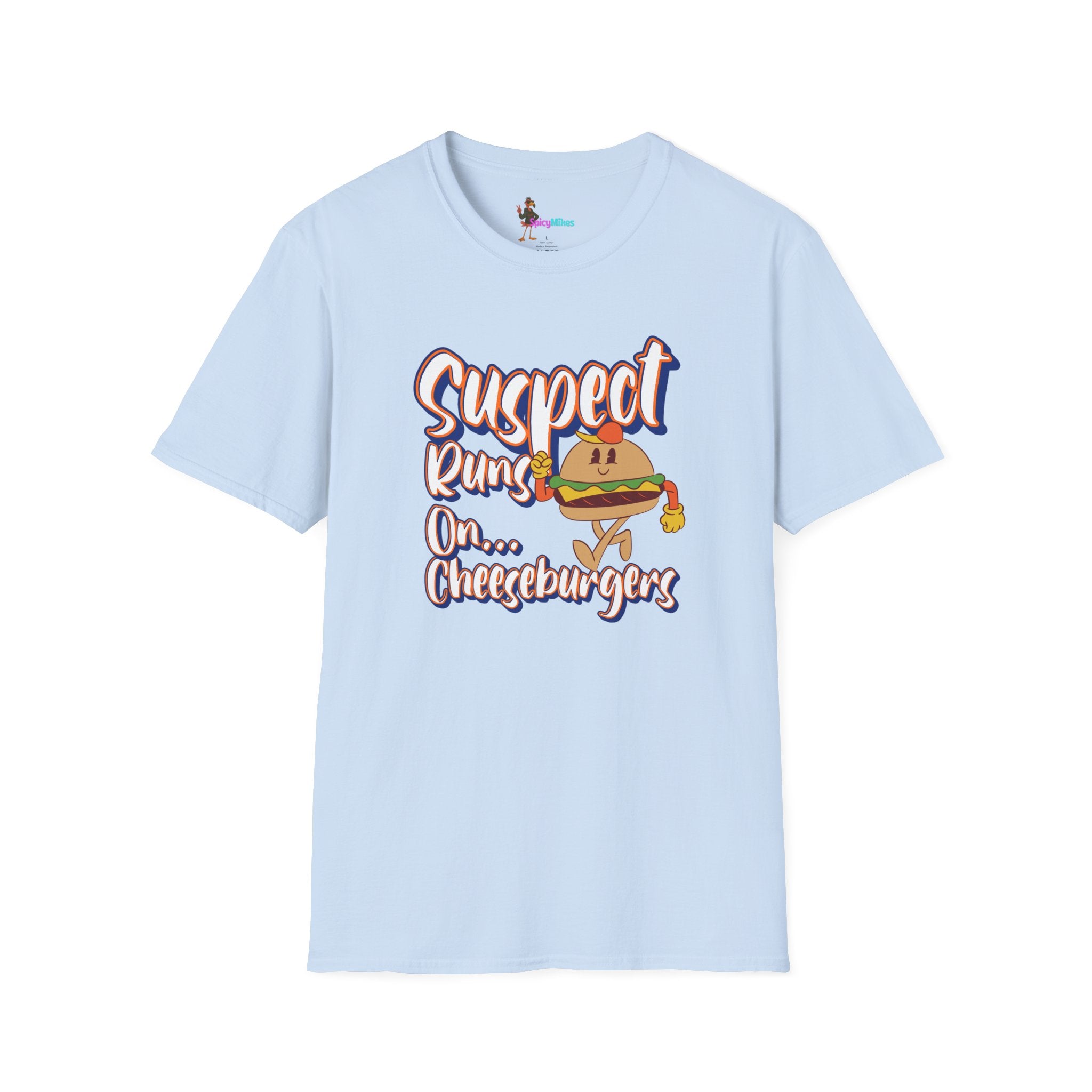 Suspect Runs On...Cheeseburgers Graphic Tee