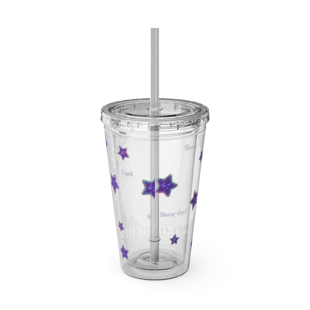 Starry-Eyed Sagittarius Zodiac Sunsplash Tumbler 16oz