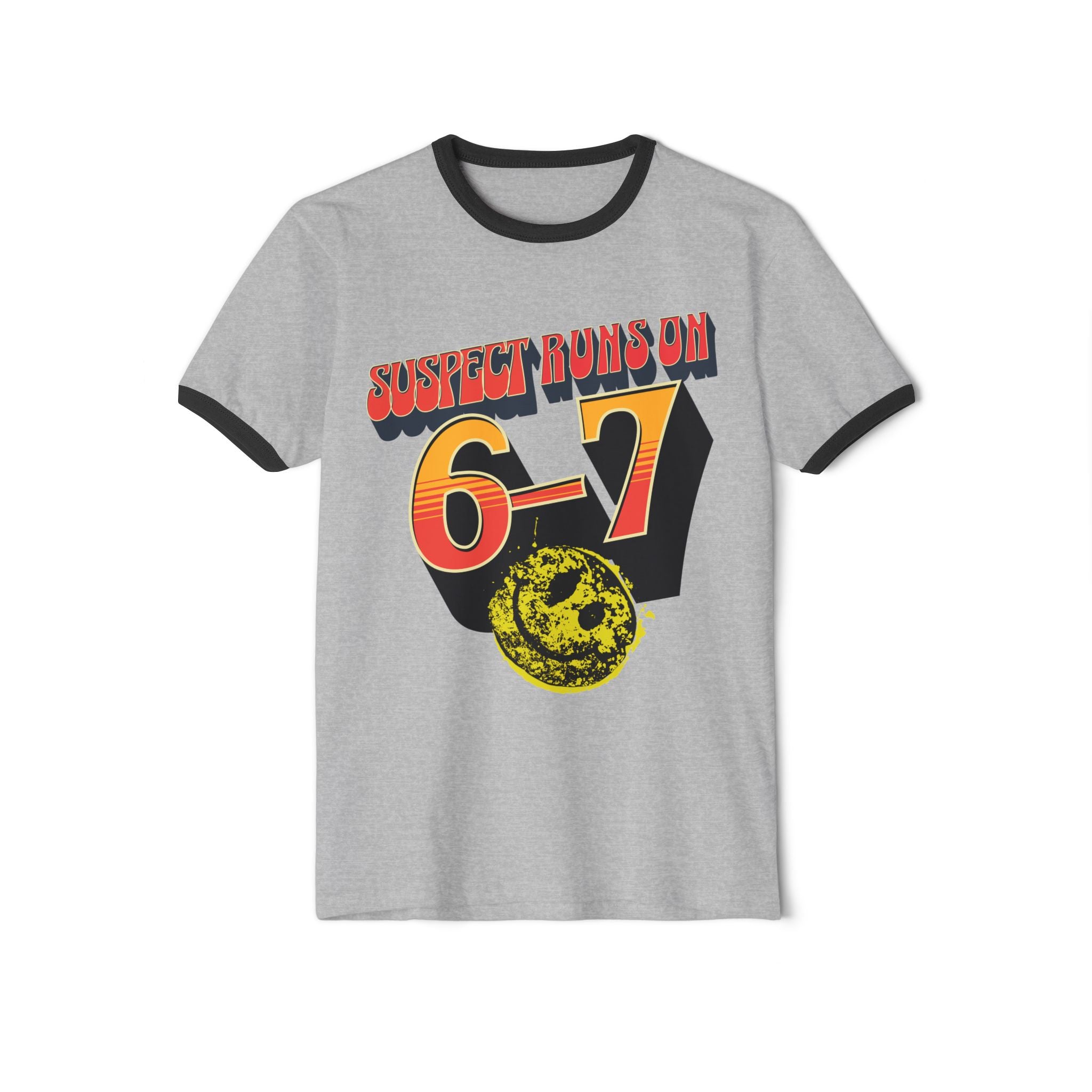 Suspect Runs On 6-7 Smiles Ringer T-Shirt