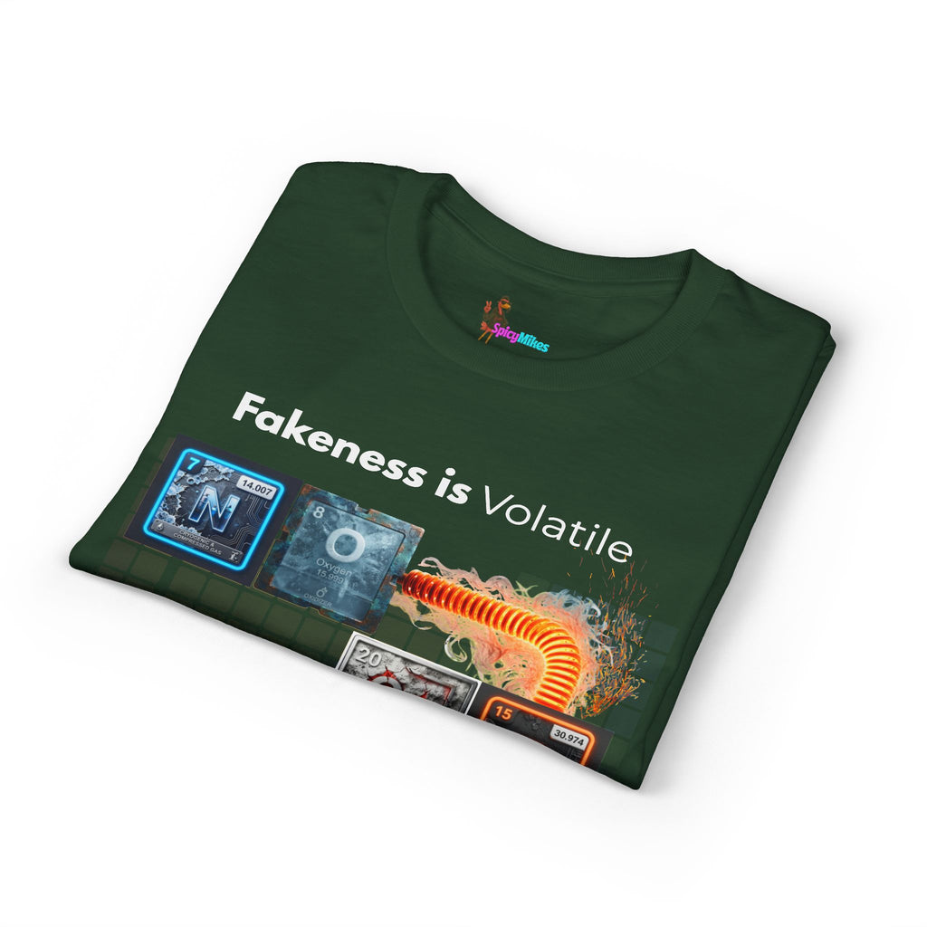 Elemental Nature Graphic T-Shirt — "Fakeness is Volatile to My Elemental Nature"
