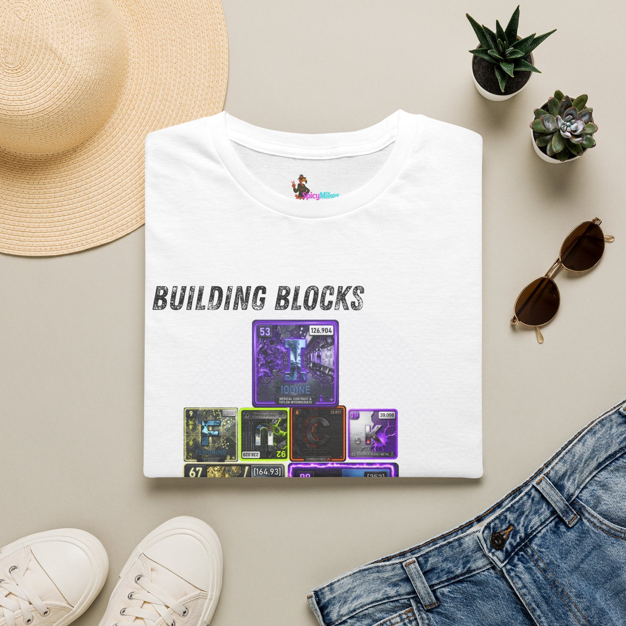 Building Blocks of Life T-Shirt — Science Element Periodic Table Graphic Tee