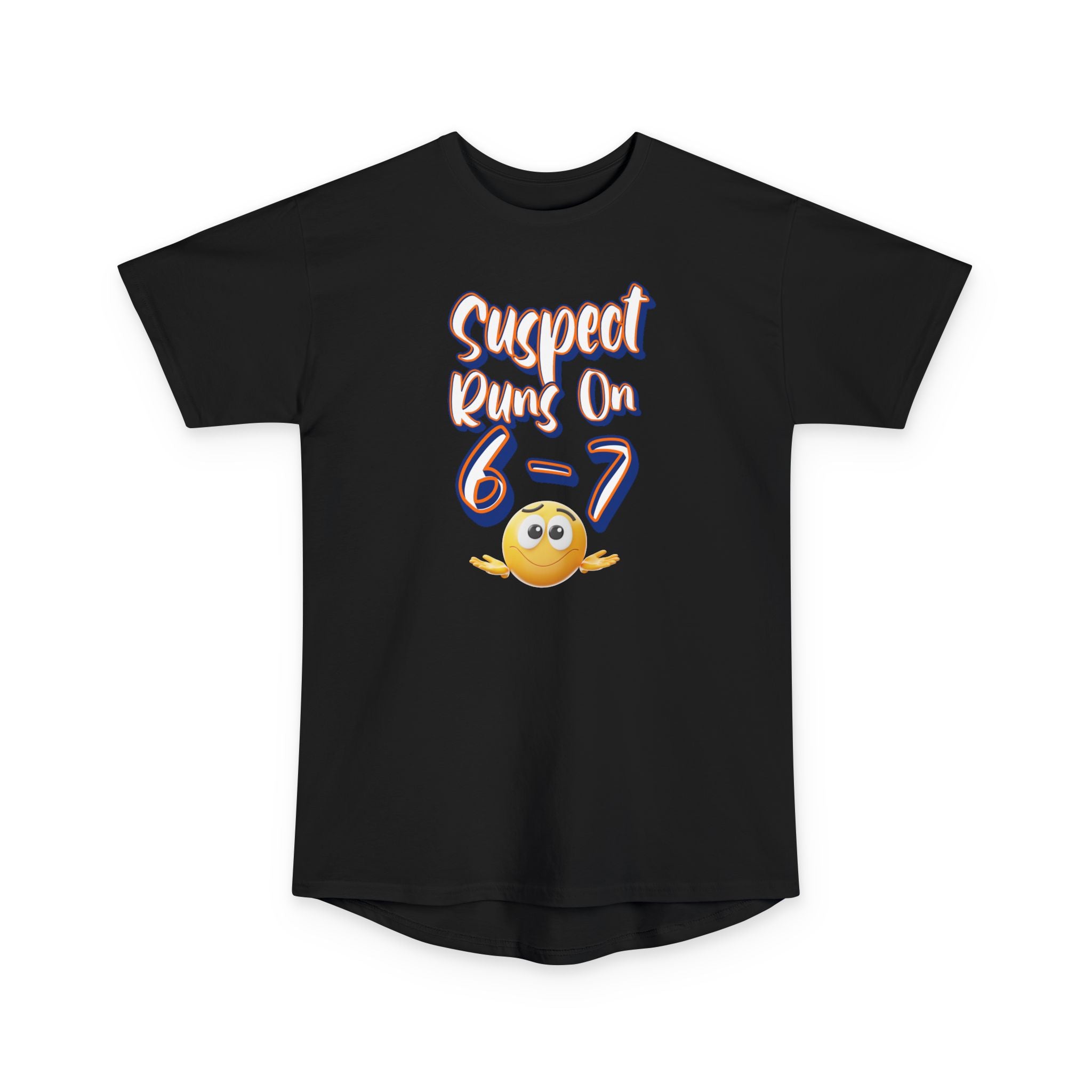Suspect Runs On...6-7 Meme Style Graphic Tee