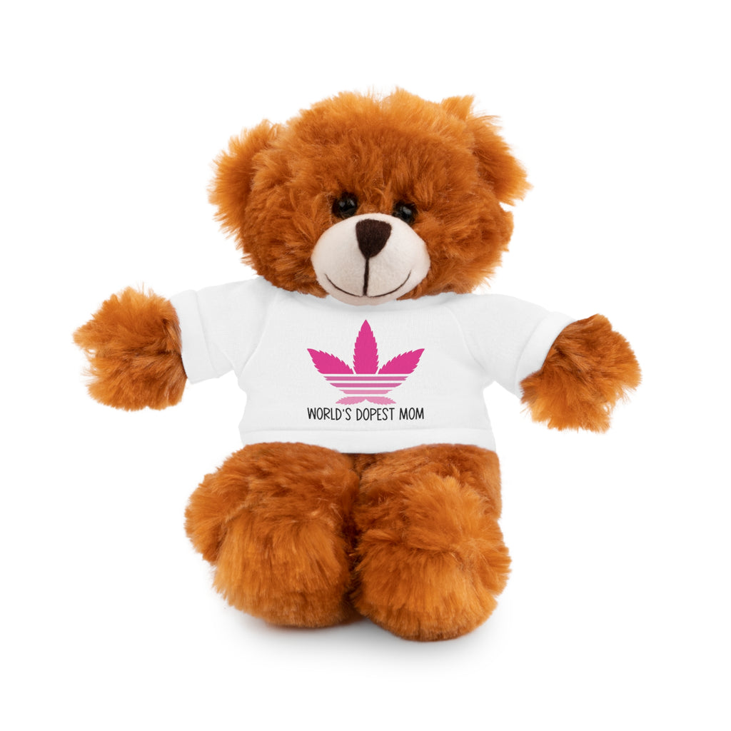 Teddy Bear – "World's Dopest Mom" Adult Plush with Tee for 420 moms