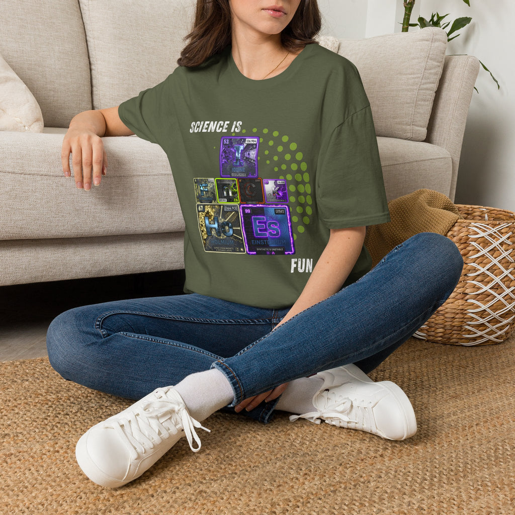 Science Is Fun T-Shirt — Playful Periodic Table Graphic Tee for STEM Lovers