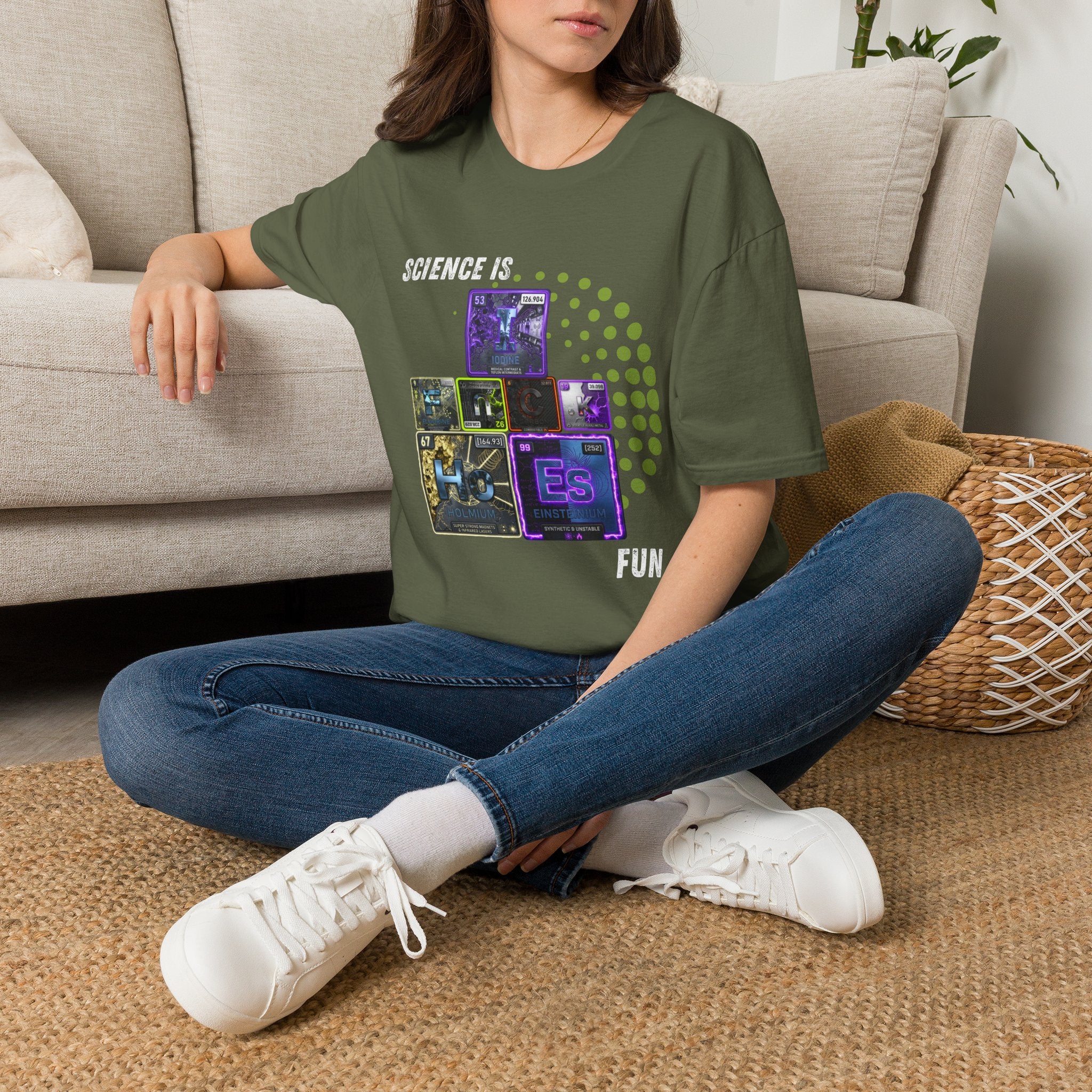Science Is Fun T-Shirt — Playful Periodic Table Graphic Tee for STEM Lovers