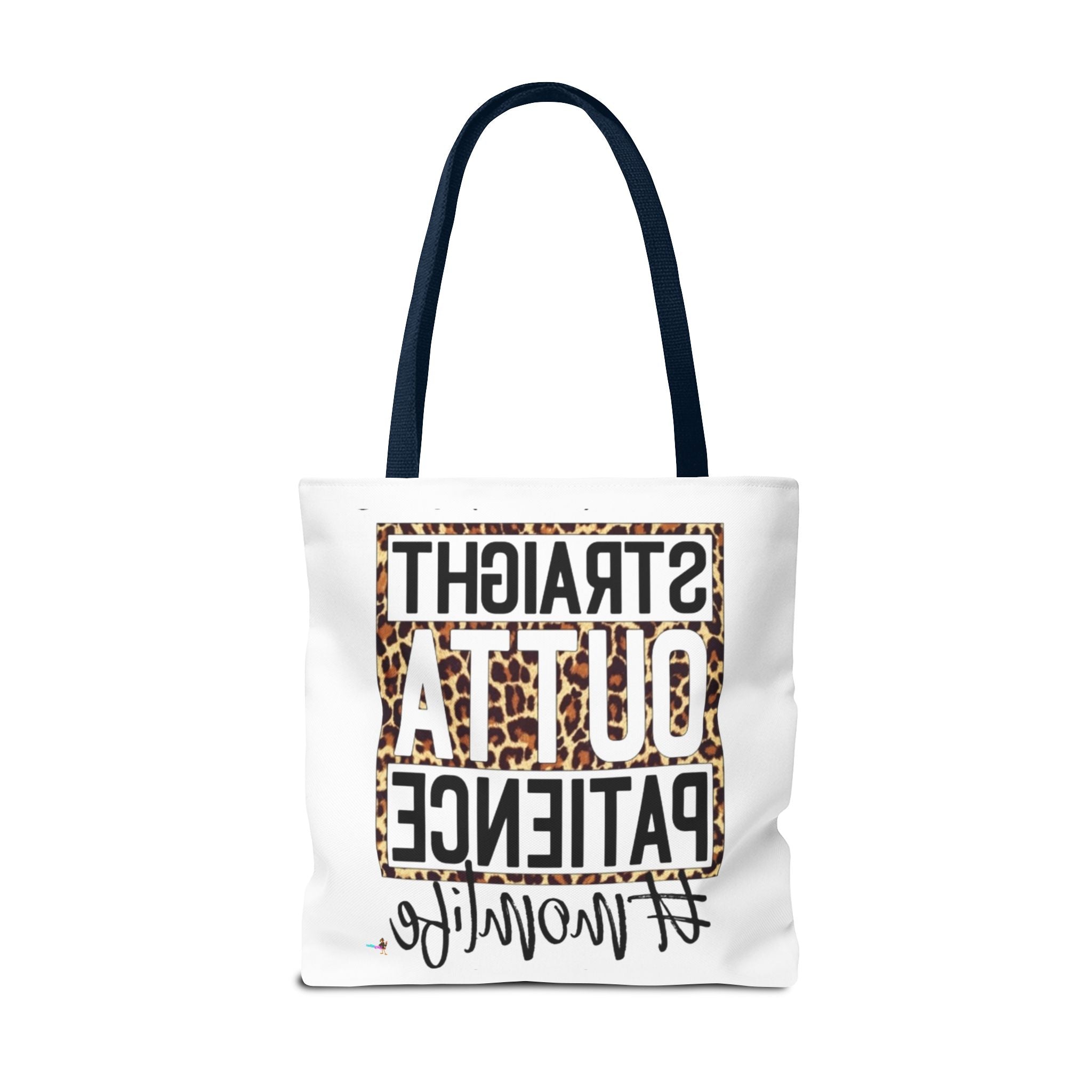 Straight Outta Patience #MomLife  Leopard Tote Bag Funny Mom Gift