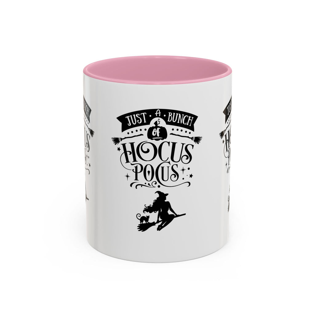 Halloween Just A Bunch Of Hocus Pocus Colored Rimmed Mug