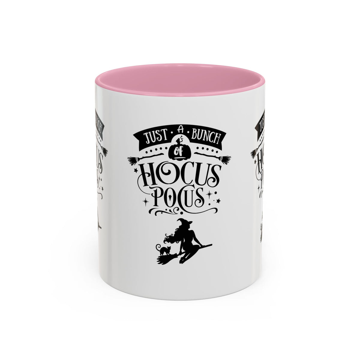 Halloween Just A Bunch Of Hocus Pocus Colored Rimmed Mug