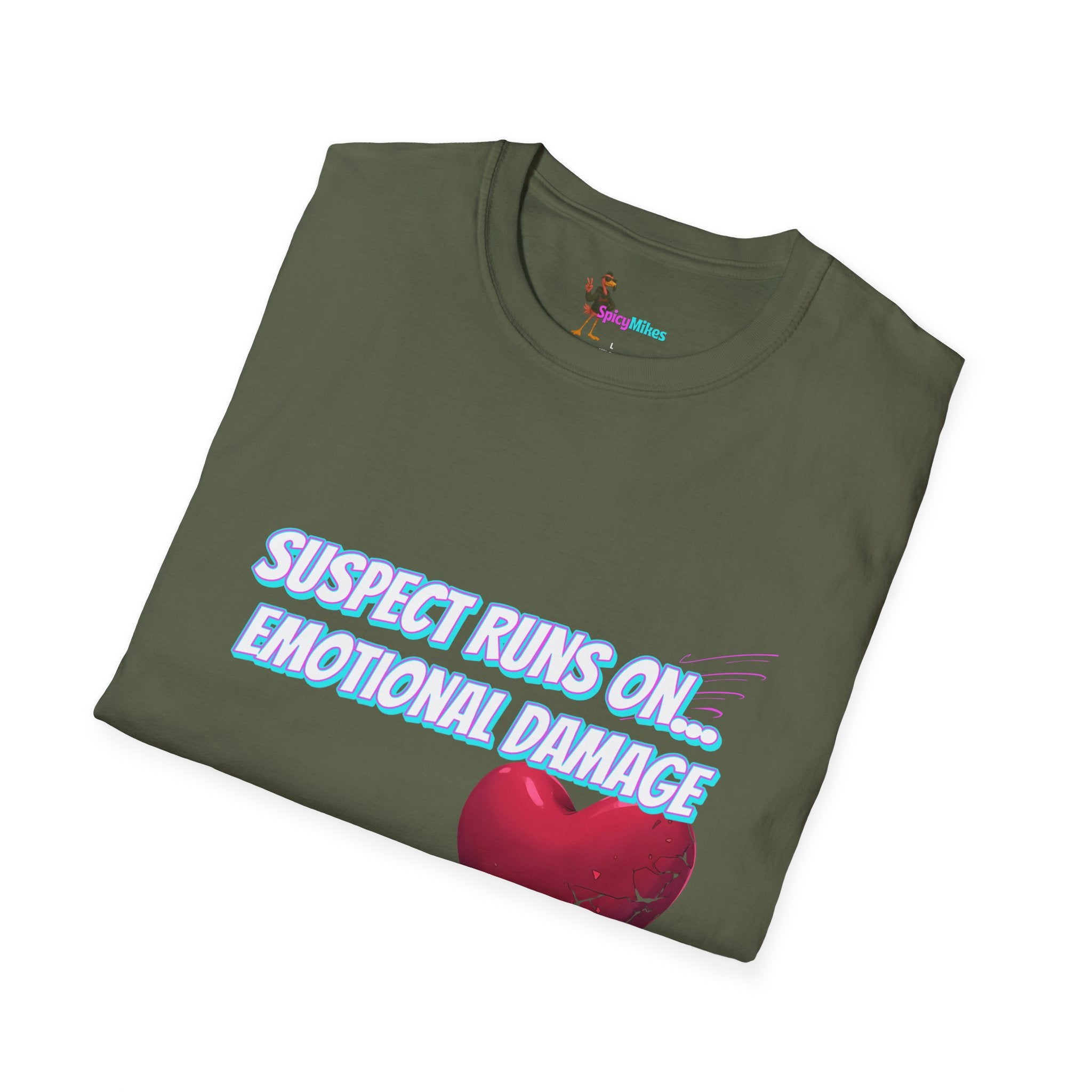 Suspect Runs On...Emotinal Damage Graphic Tee