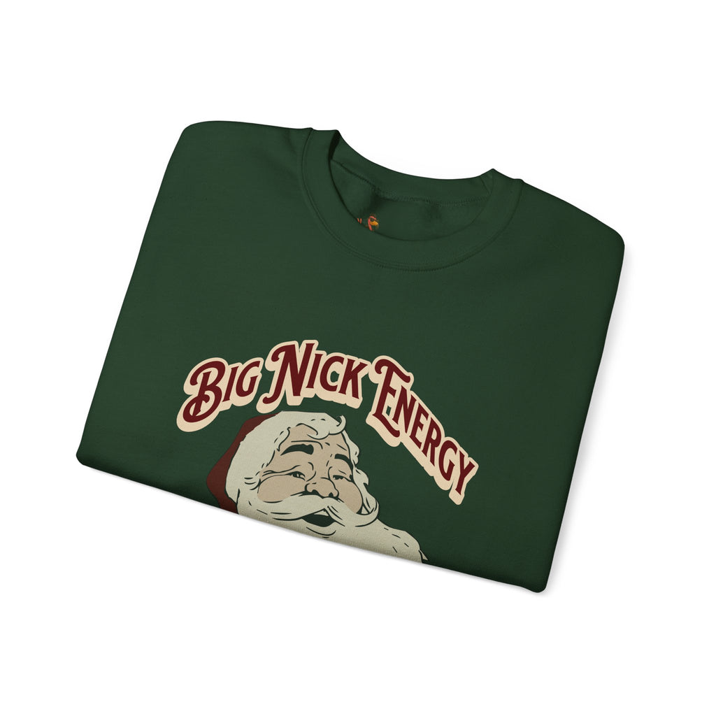 “Big Nick Energy: I Got Fat Sacks” Retro Santa Holiday Sweater