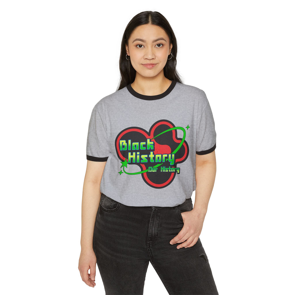 Black History Cosmos T-Shirt Ringer Tee