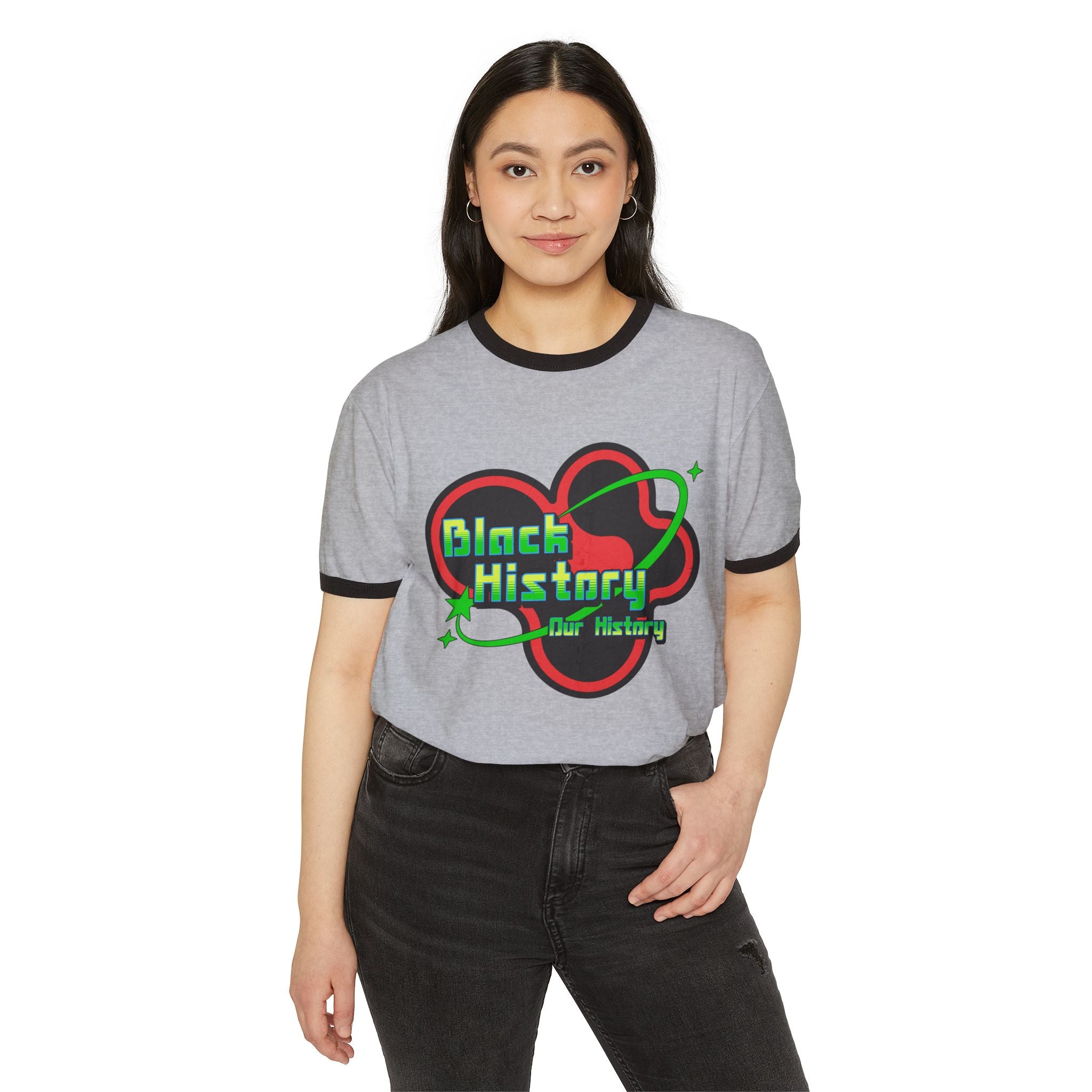 Black History Cosmos T-Shirt Ringer Tee