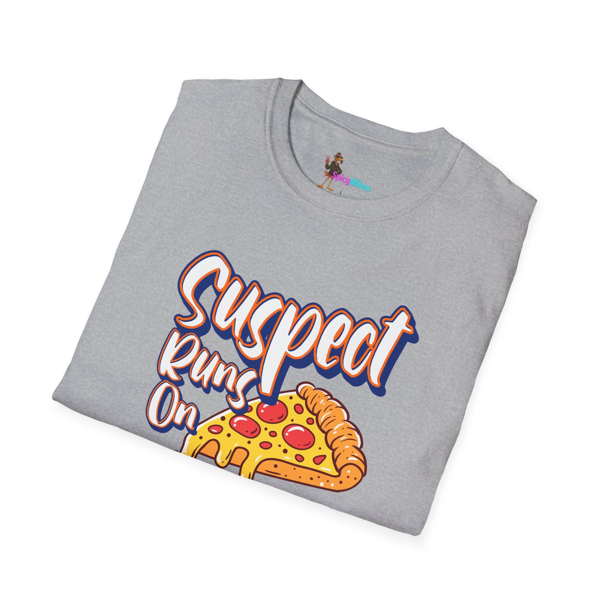 Suspect Runs On...Cold Pizza Cheesy Graphic Tee