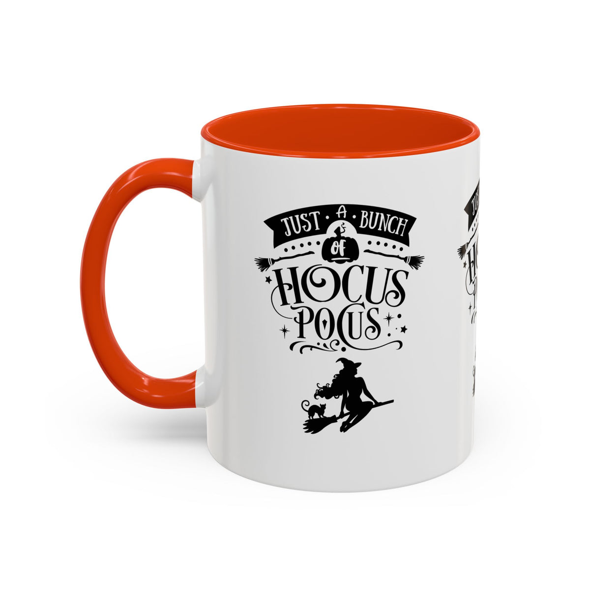 Halloween Just A Bunch Of Hocus Pocus Colored Rimmed Mug