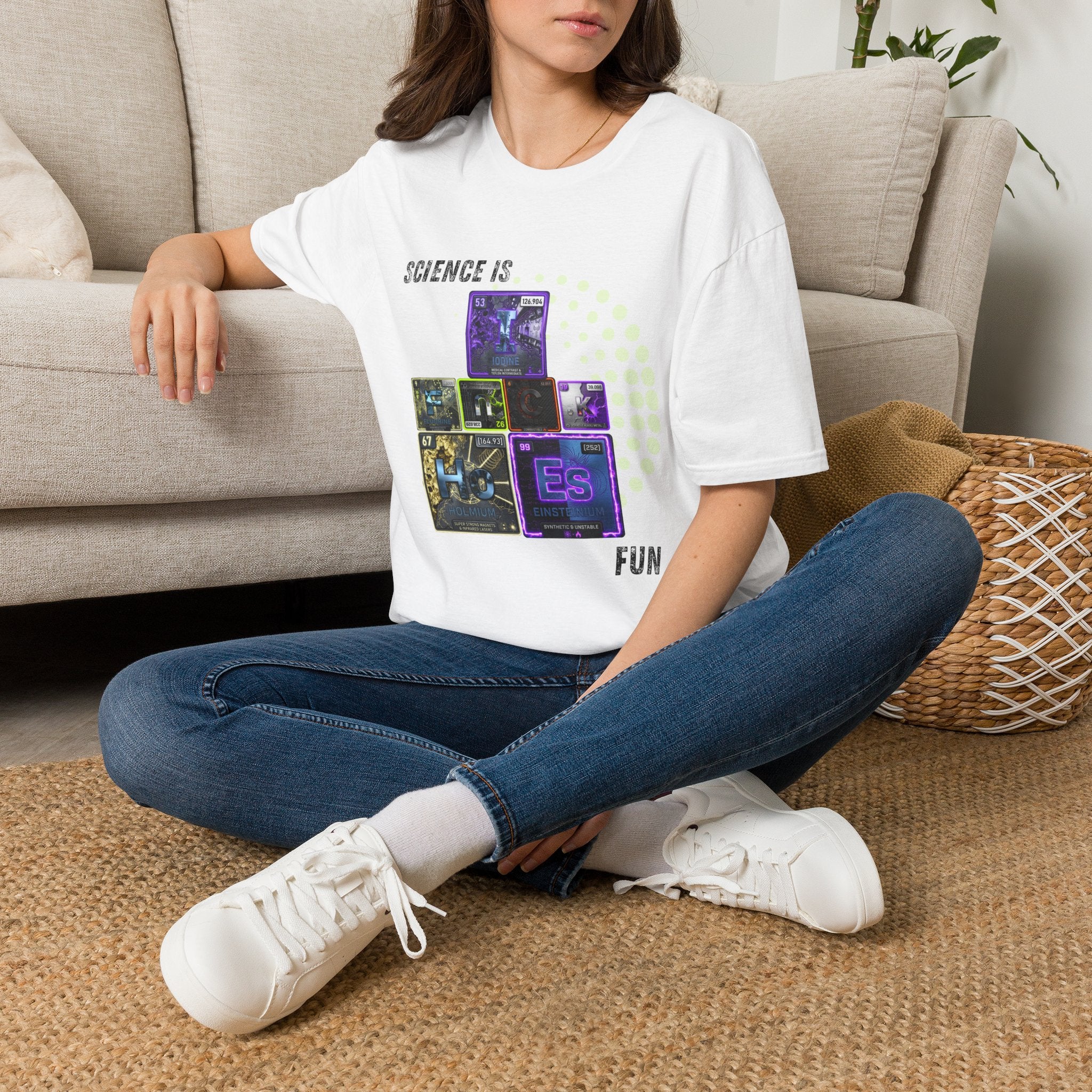 Science Is Fun T-Shirt — Playful Periodic Table Graphic Tee for STEM Lovers