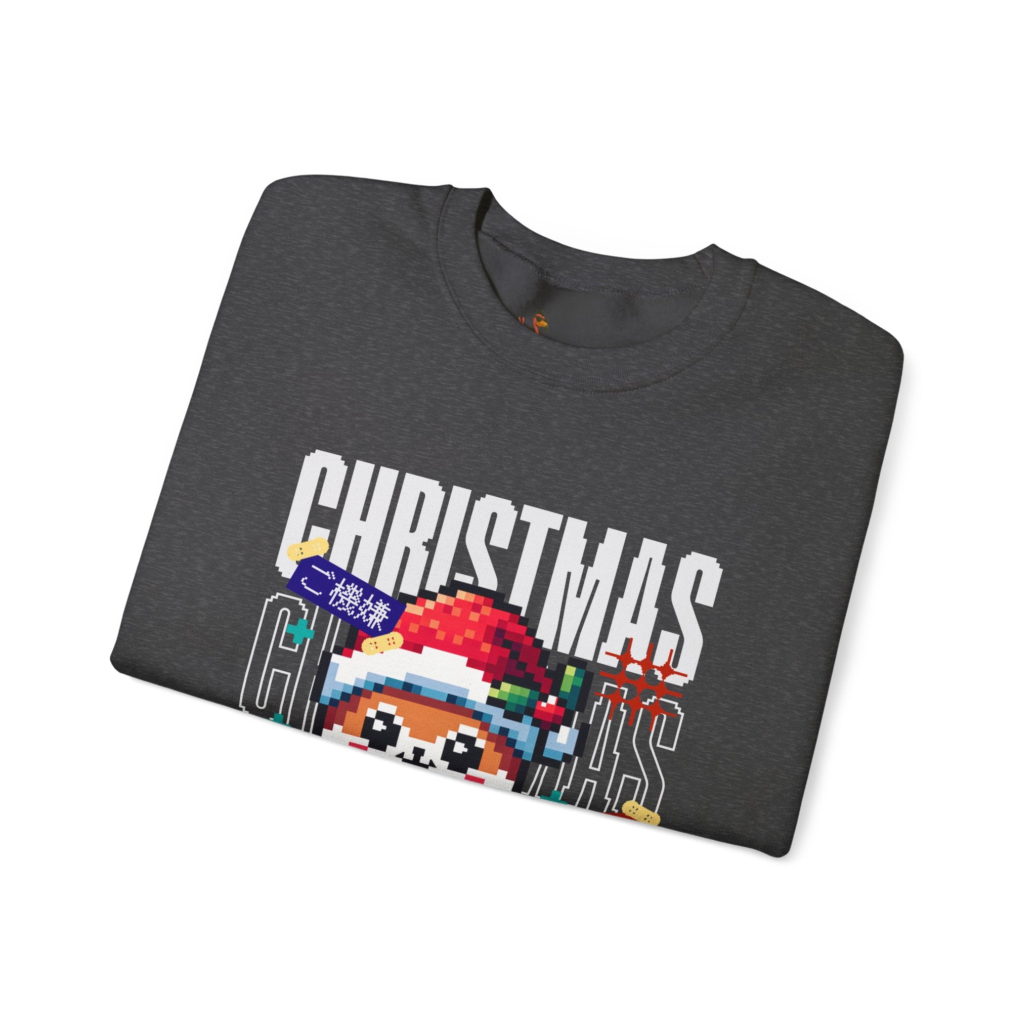 Christmas Pixel Shiba Inu Crewneck Ugly Sweatshirt