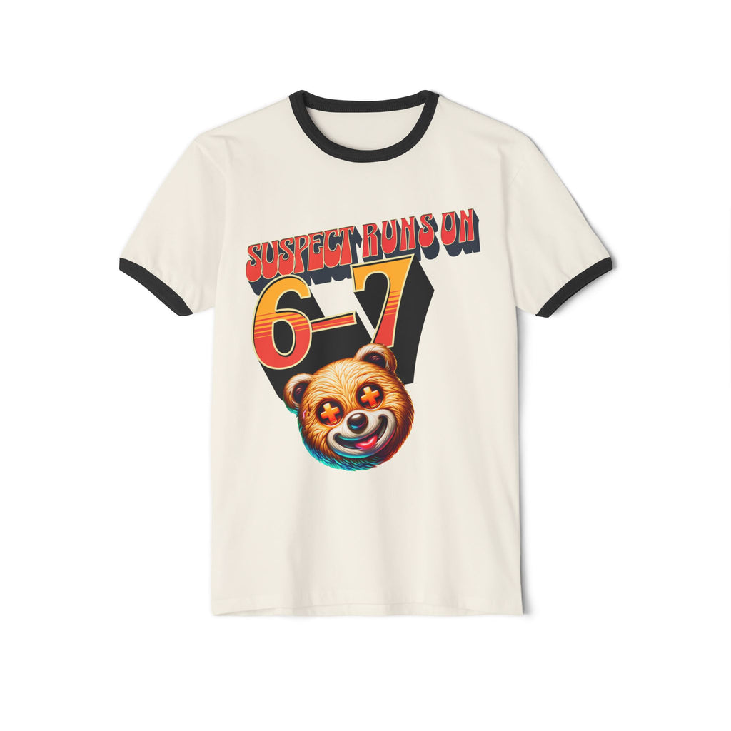 Suspect Runs On 6-7 Beary Ringer T-Shirt