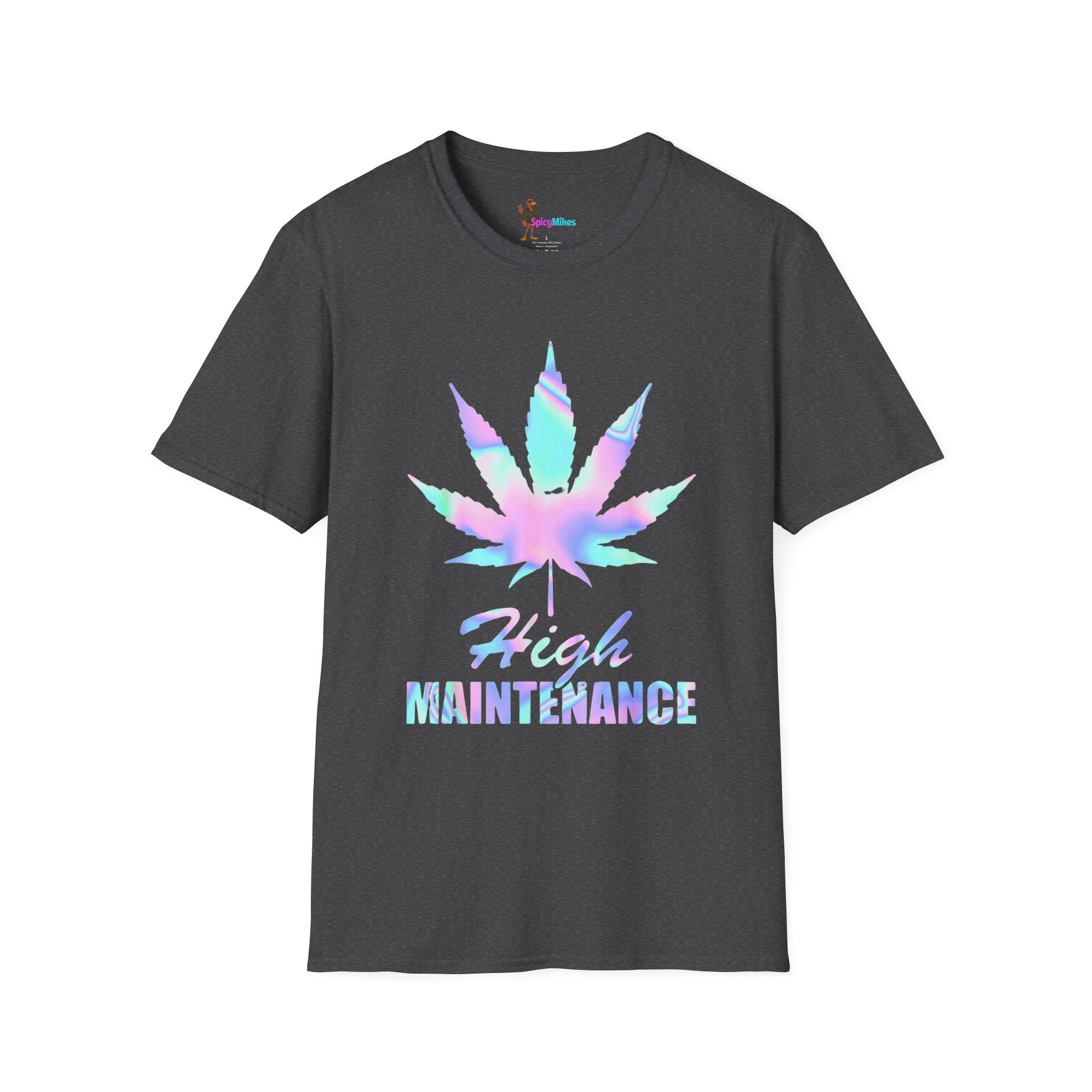 High Maintenance Pastel Tie-Dye Cannabis Leaf Tee