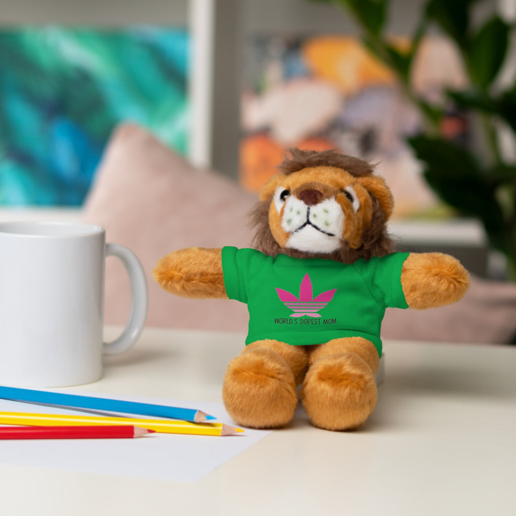Teddy Bear – "World's Dopest Mom" Adult Plush with Tee for 420 moms