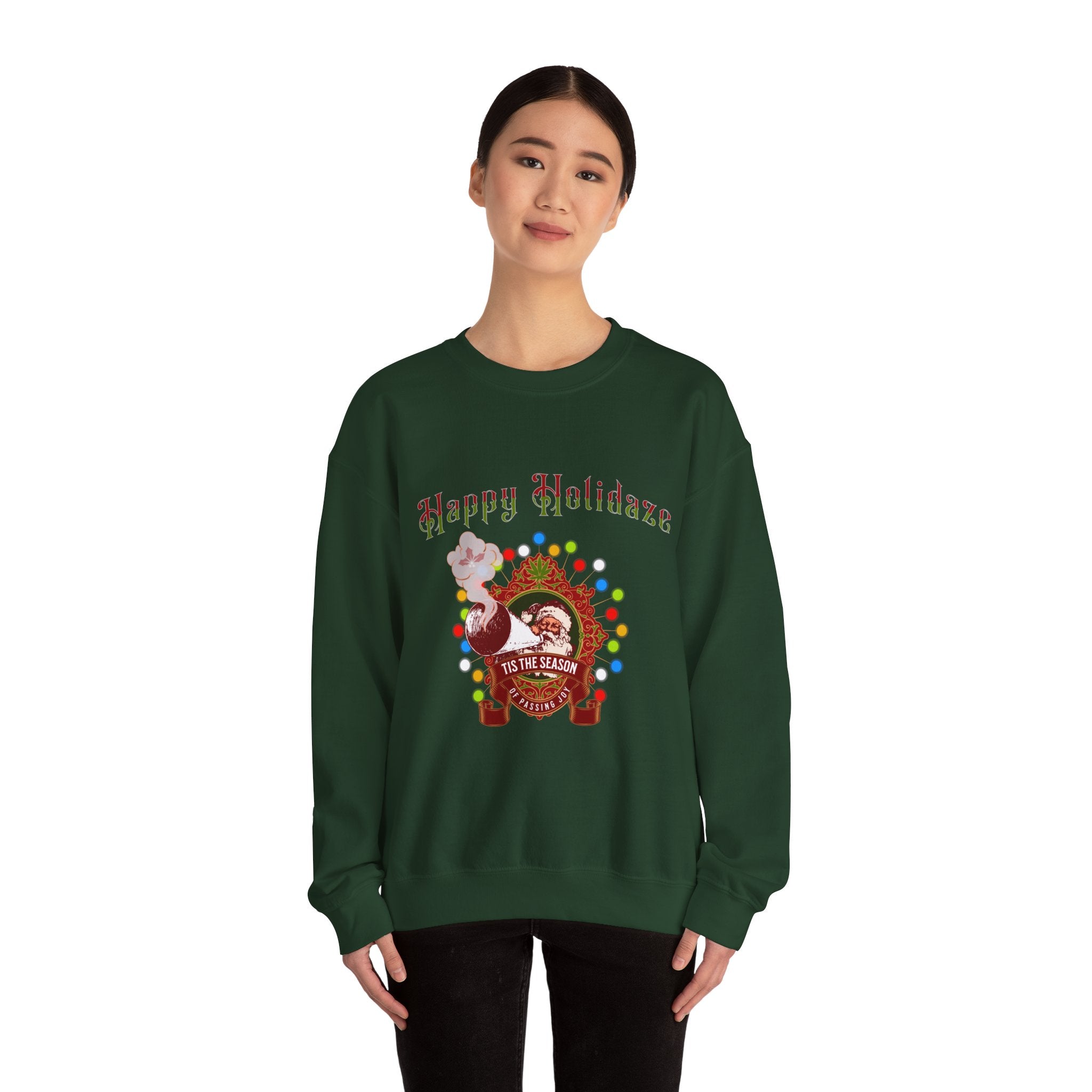 "Happy Holidaze" Retro Christmas Sweatshirt