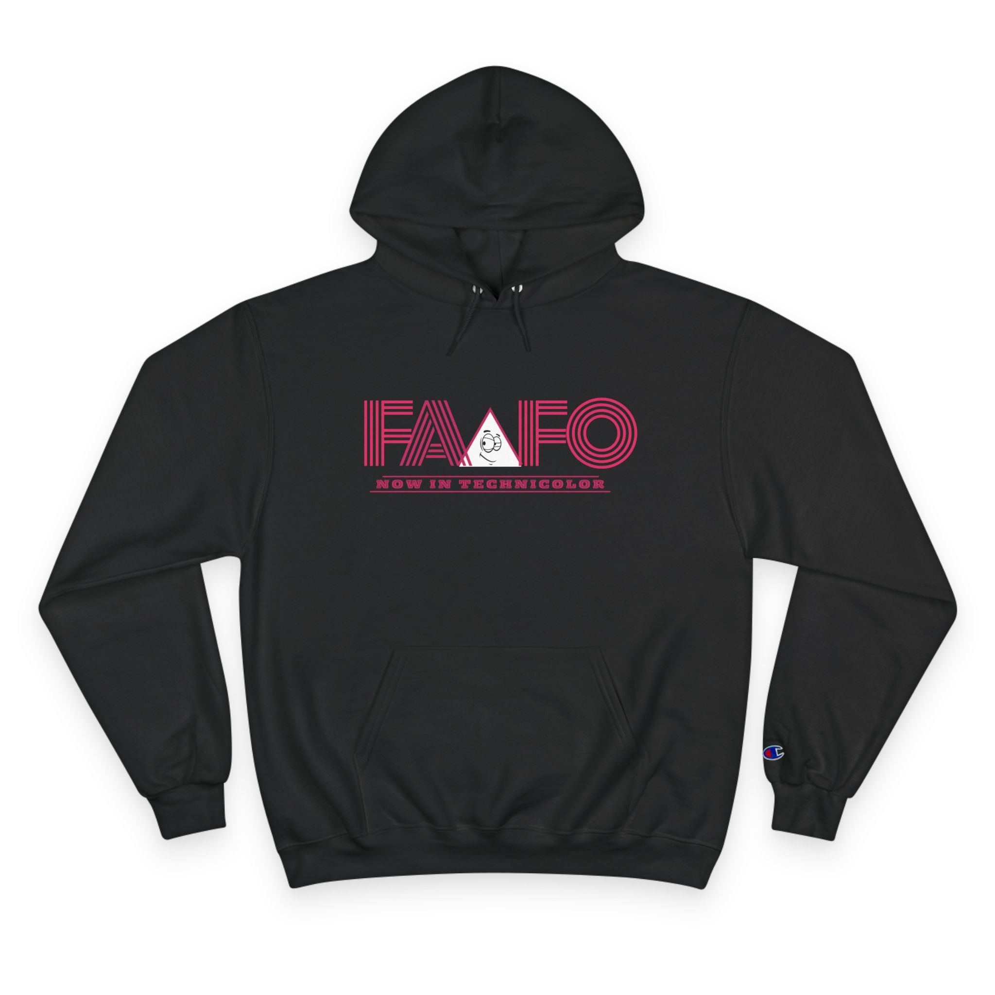 FAAFO Now In Technicolor Simple Champion Pullover Hoodie
