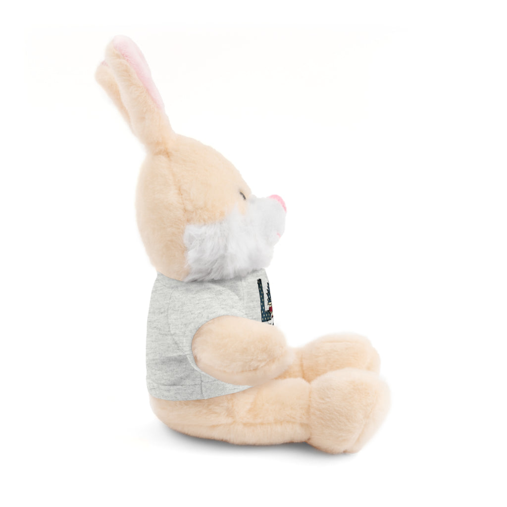 Patriotic 'LOVE' Plush Bear with Tee — Cute Stuffed Animal Gift