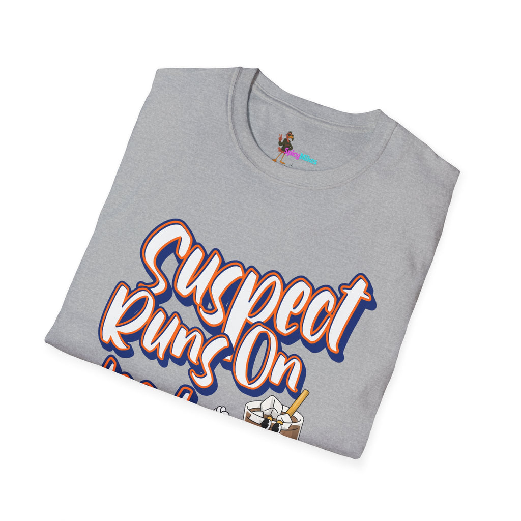Suspect Runs On... Iced Coffee Graphic T-shirt